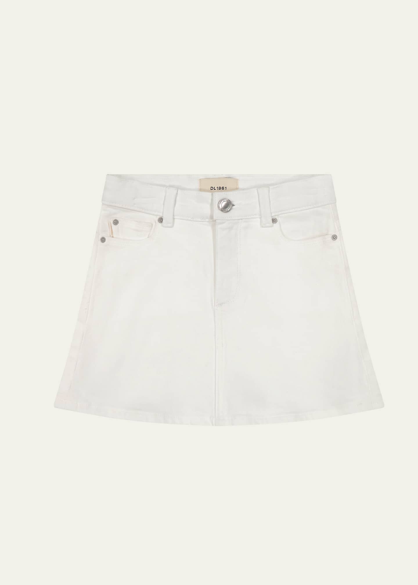 DL1961 Girl's Jenny Denim Mini Skirt, Size 2-7 Image 1 of 2
