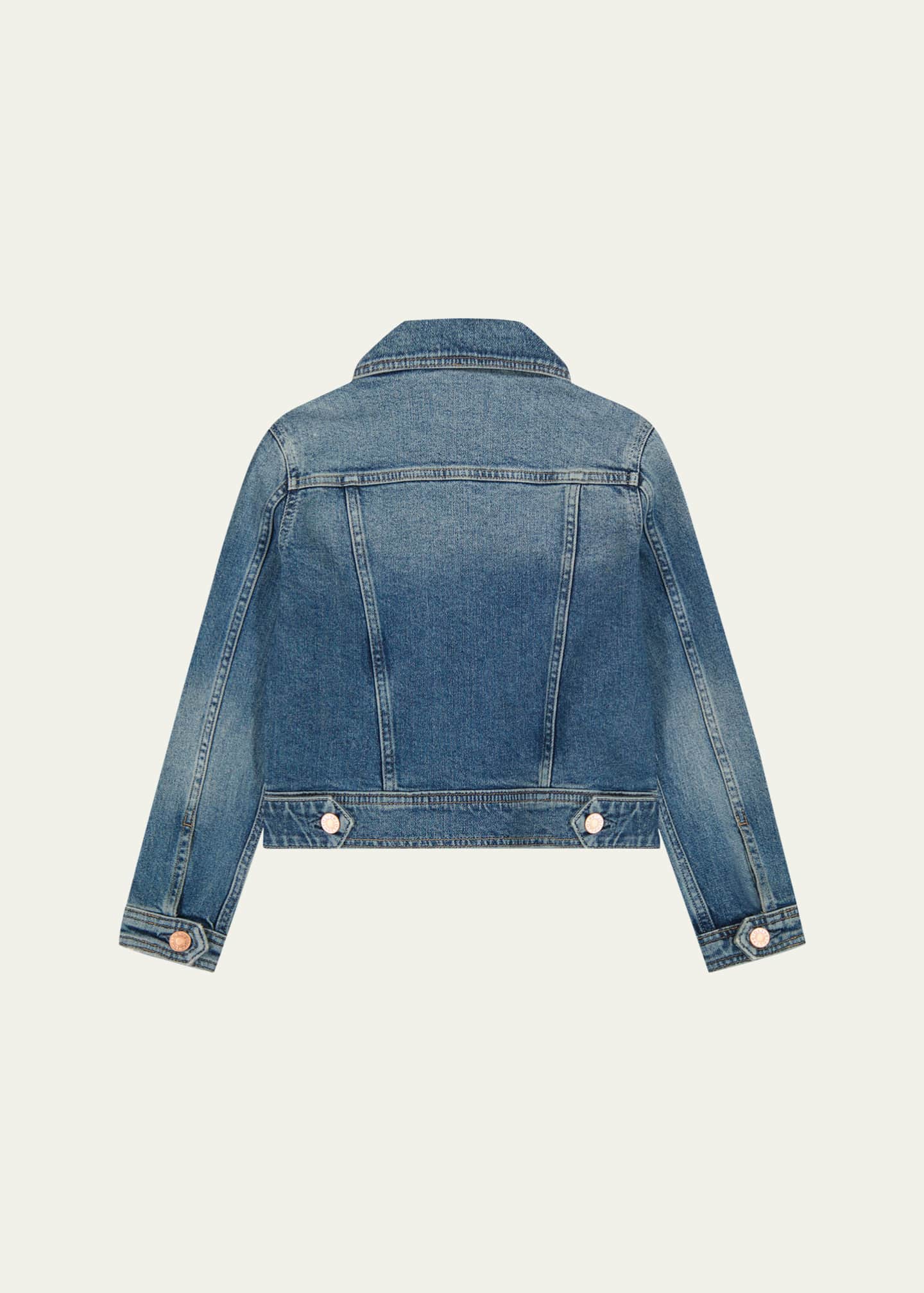 DL1961 Girl's Manning Denim Trucker Jacket, Size S-L Image 2 of 2