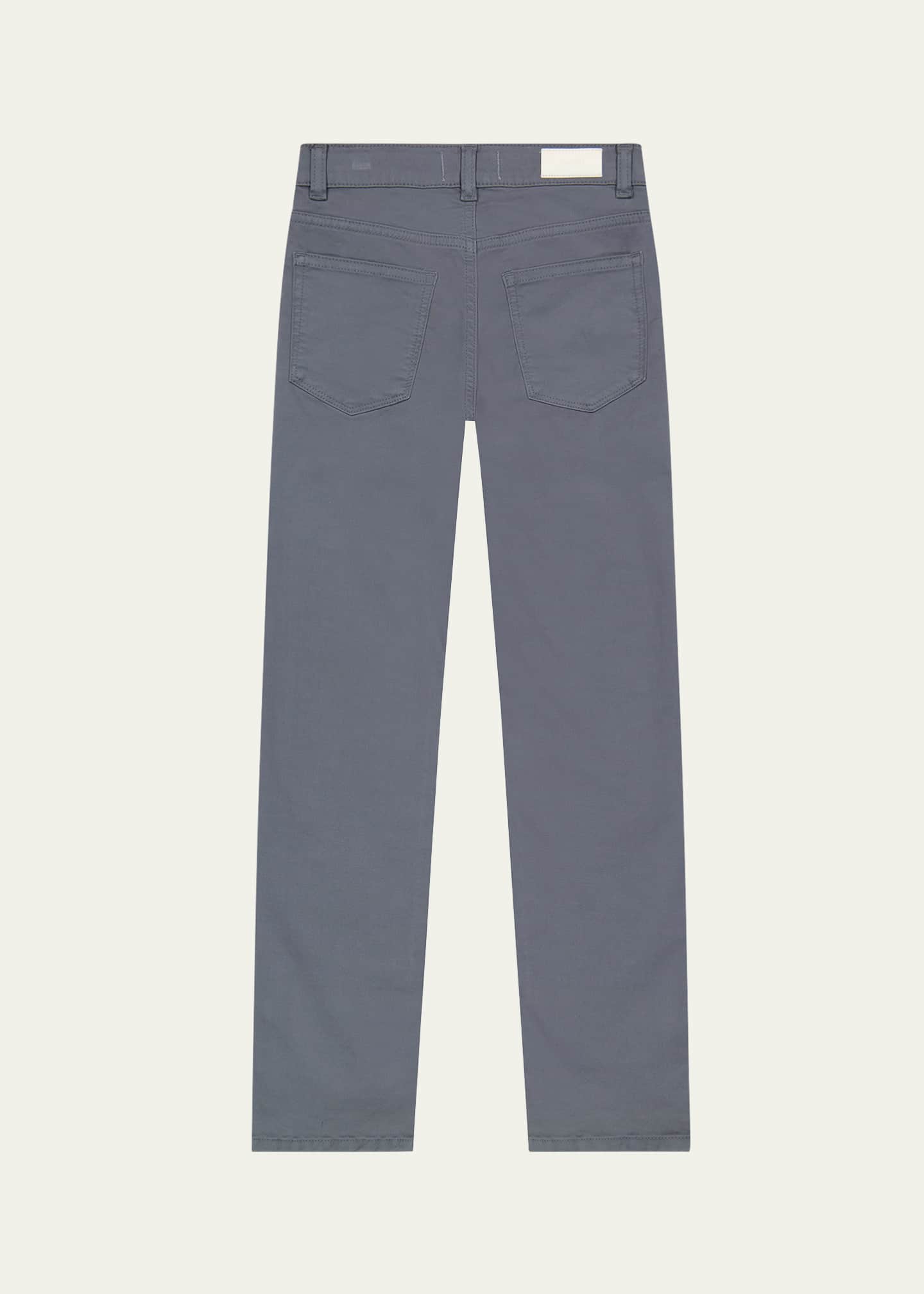 DL1961 Boy's Brady Slim Cotton Twill Pants, Size 8-12 Image 2 of 2