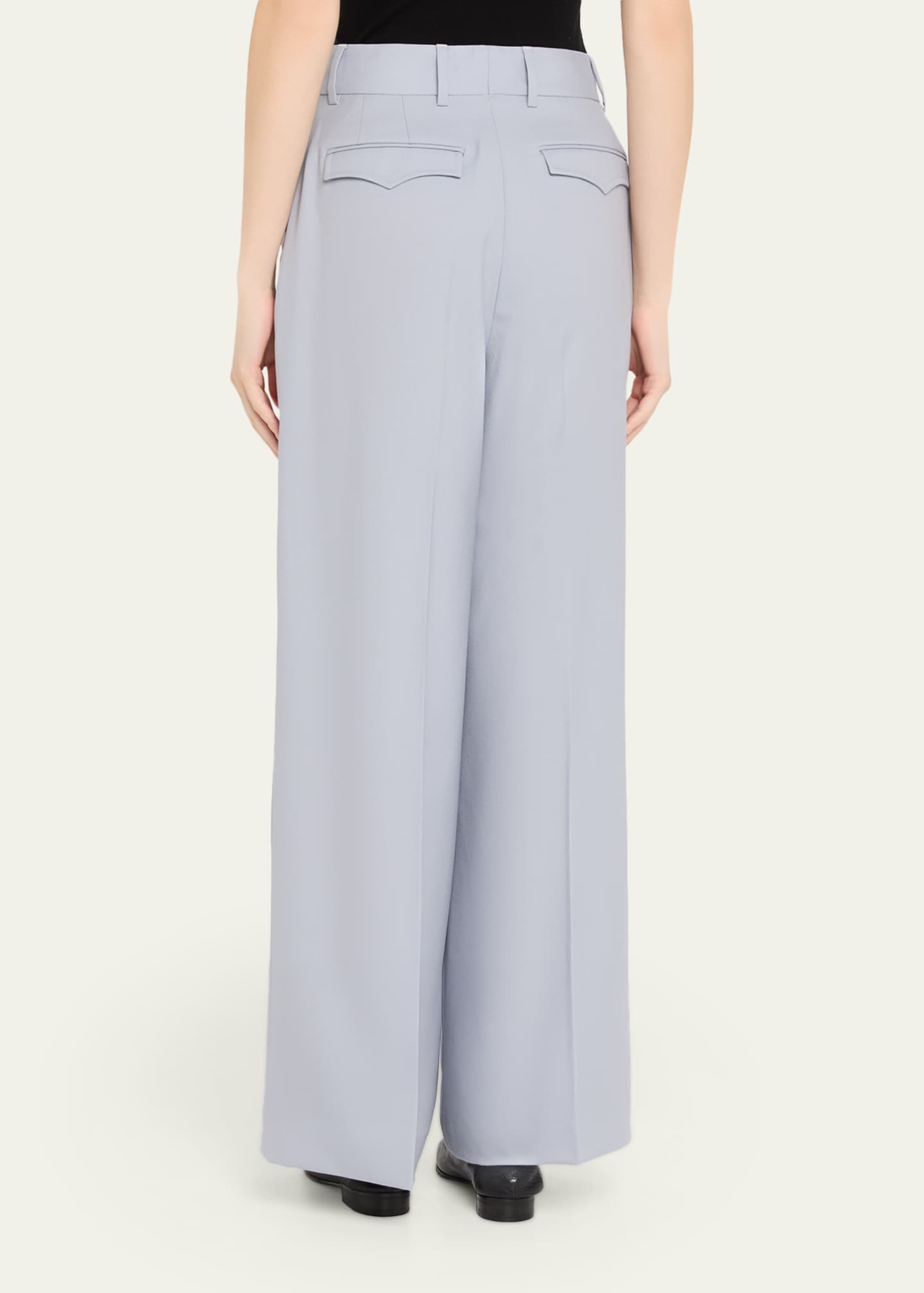 Officine Generale Rosalia Wool Pants Image 3 of 5