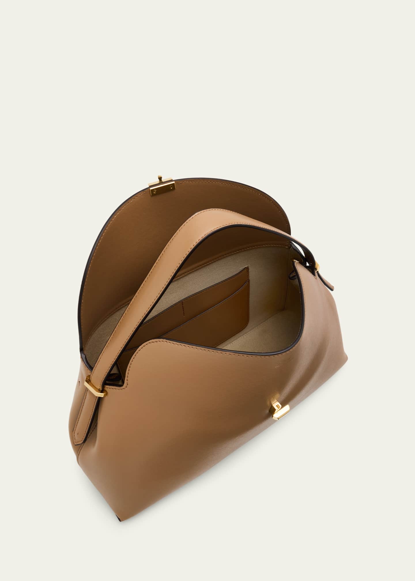 T-Lock Leather Top-Handle Bag