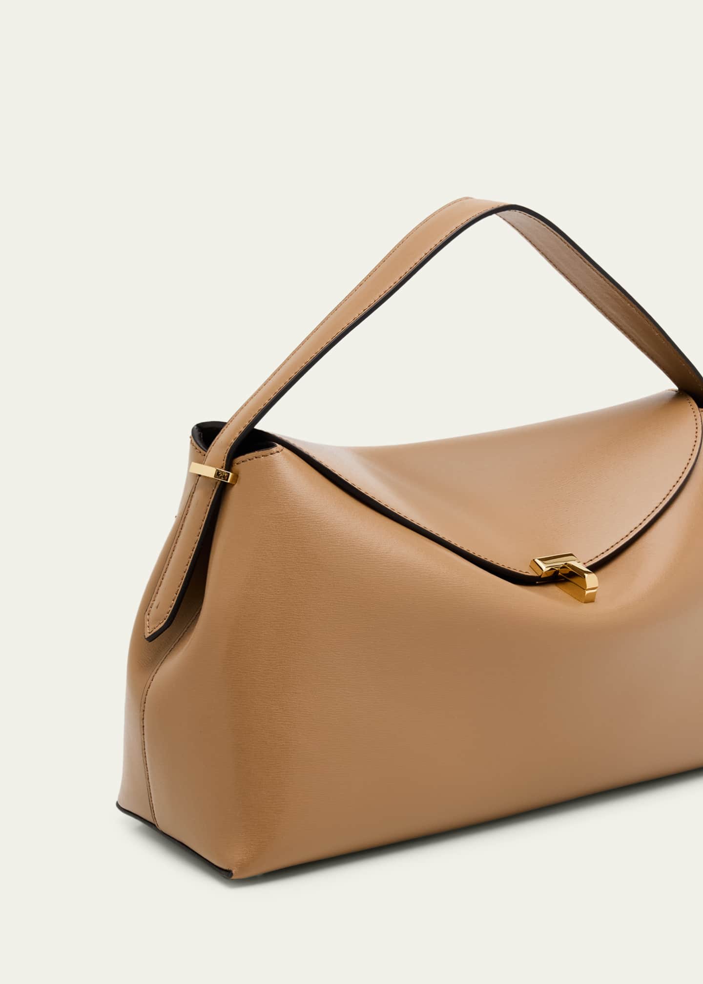 Toteme T-Lock Smooth Leather Top-Handle Bag - Bergdorf Goodman