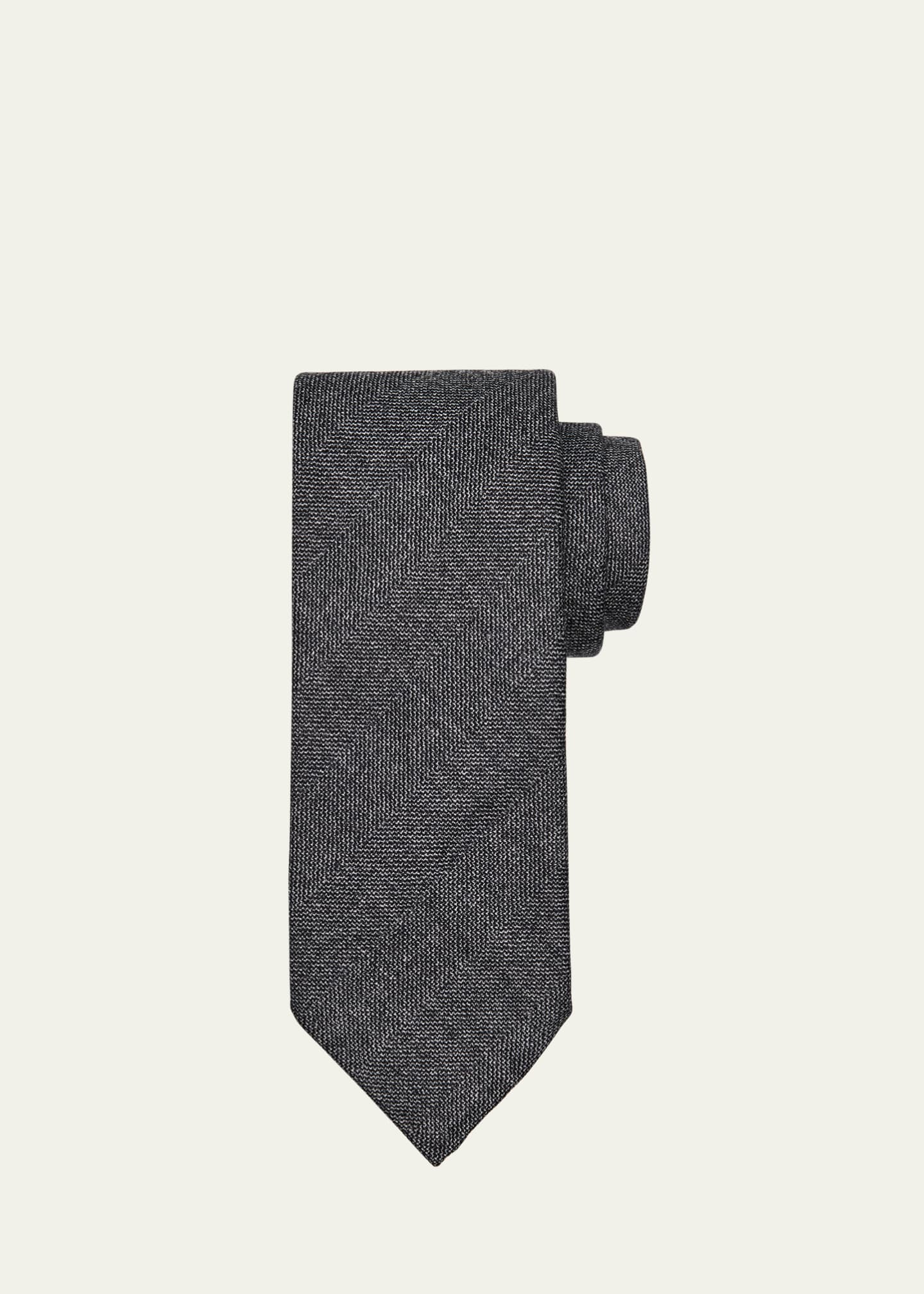 Brioni Men's Multi Textured Wool Tie
