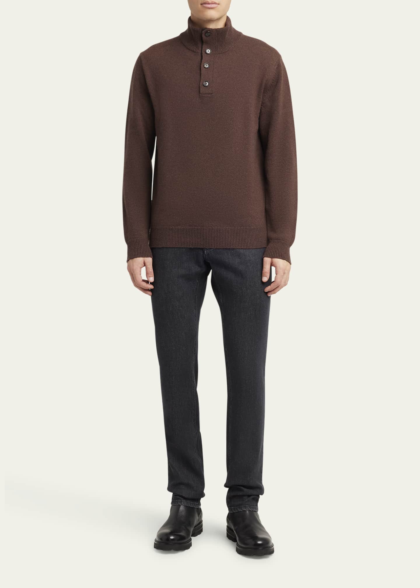 Brioni Men's Slim Denim Stretch Jeans Image 2 of 5