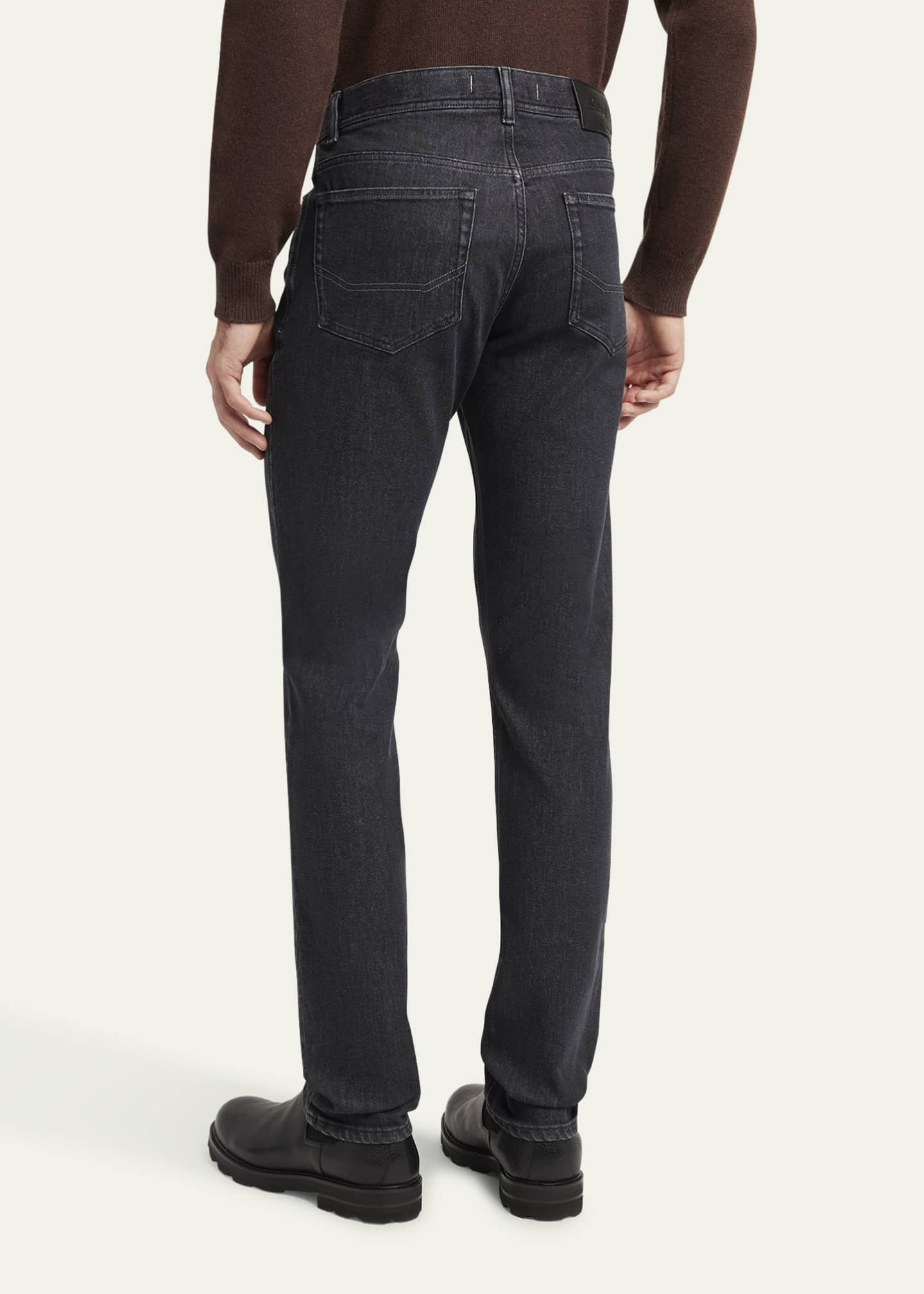 Brioni Men's Slim Denim Stretch Jeans Image 3 of 5