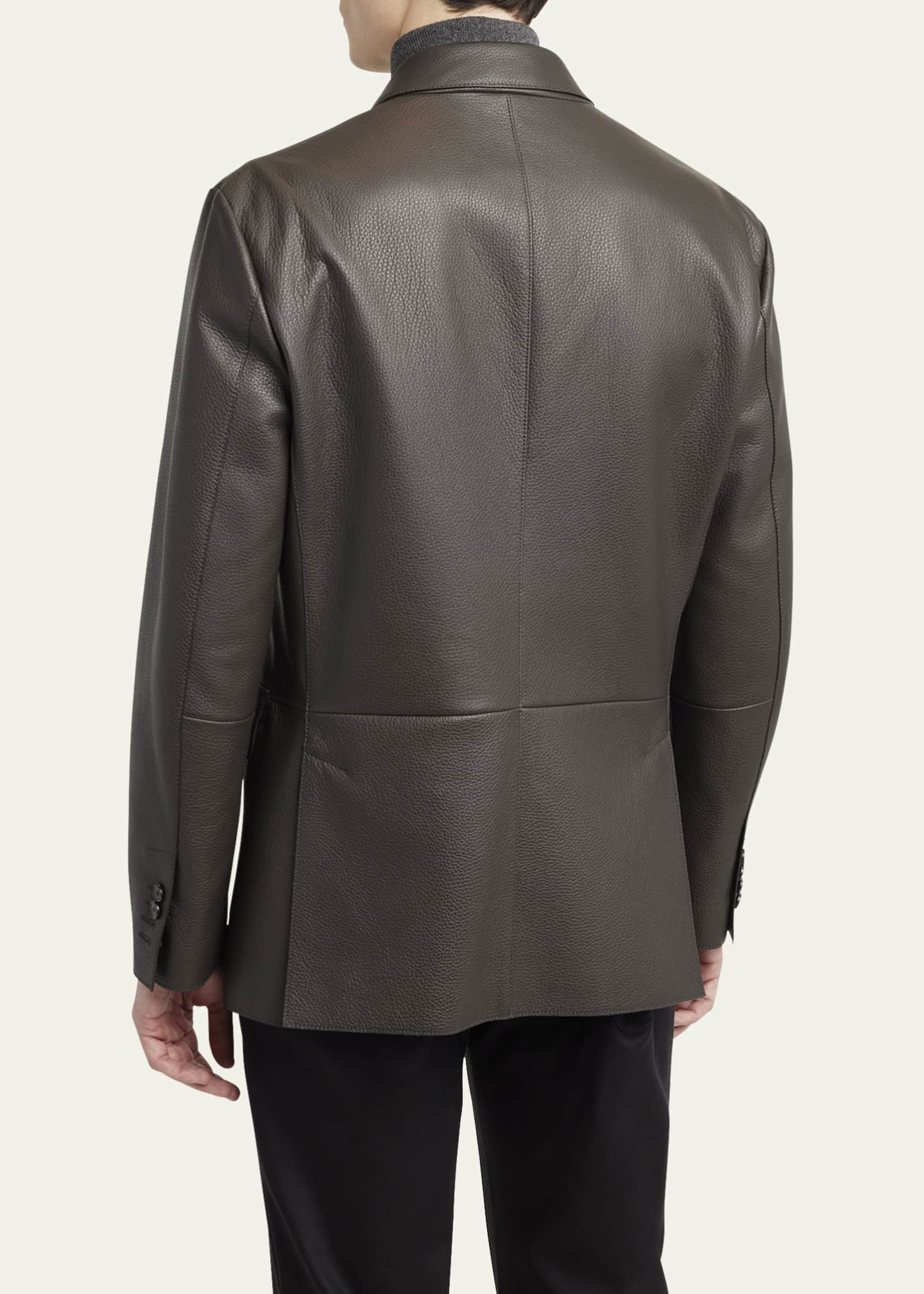 Brioni Men's Monti Deerskin Single-Breasted Blazer Image 3 of 6