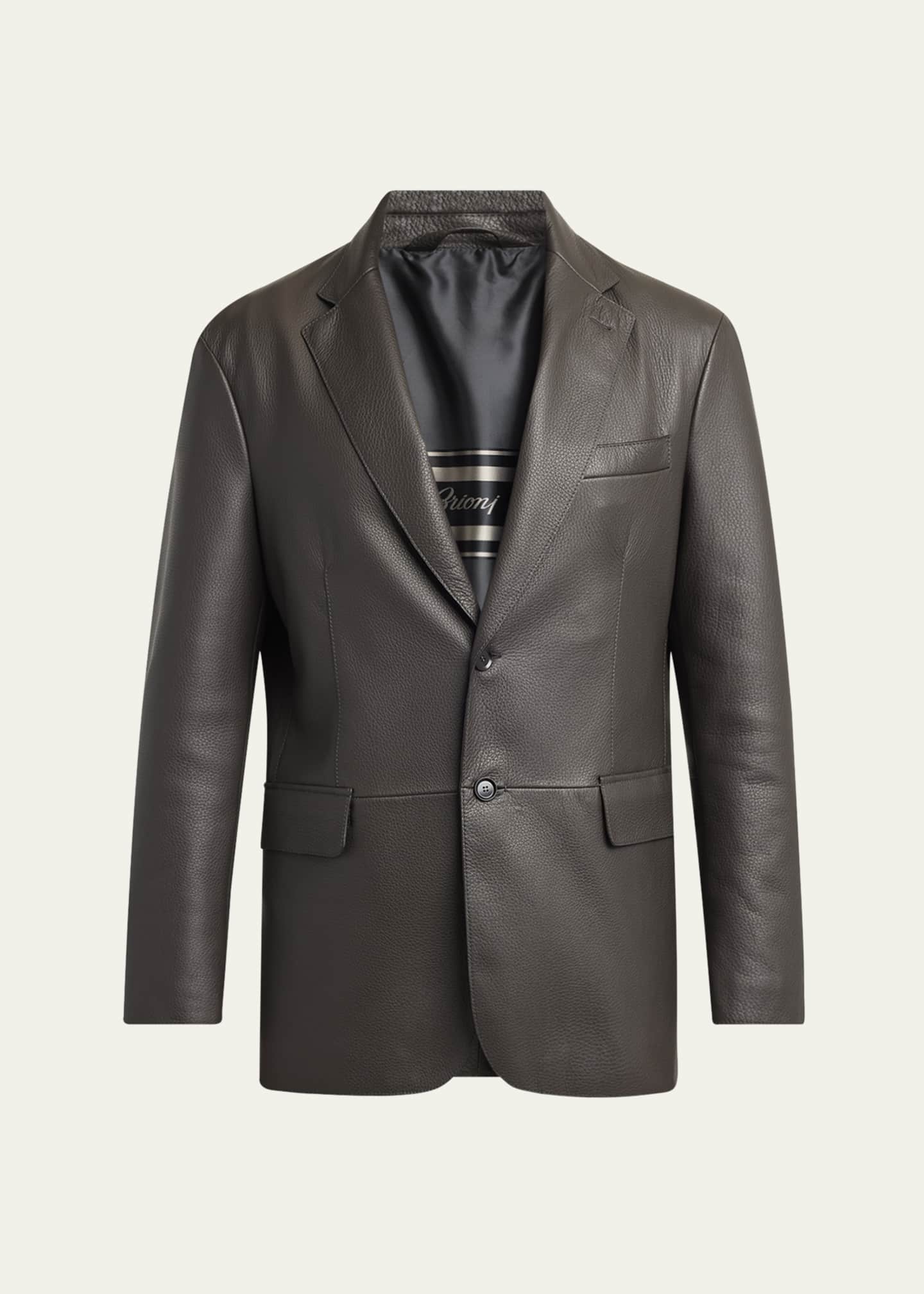 Brioni Men's Monti Deerskin Single-Breasted Blazer Image 1 of 6