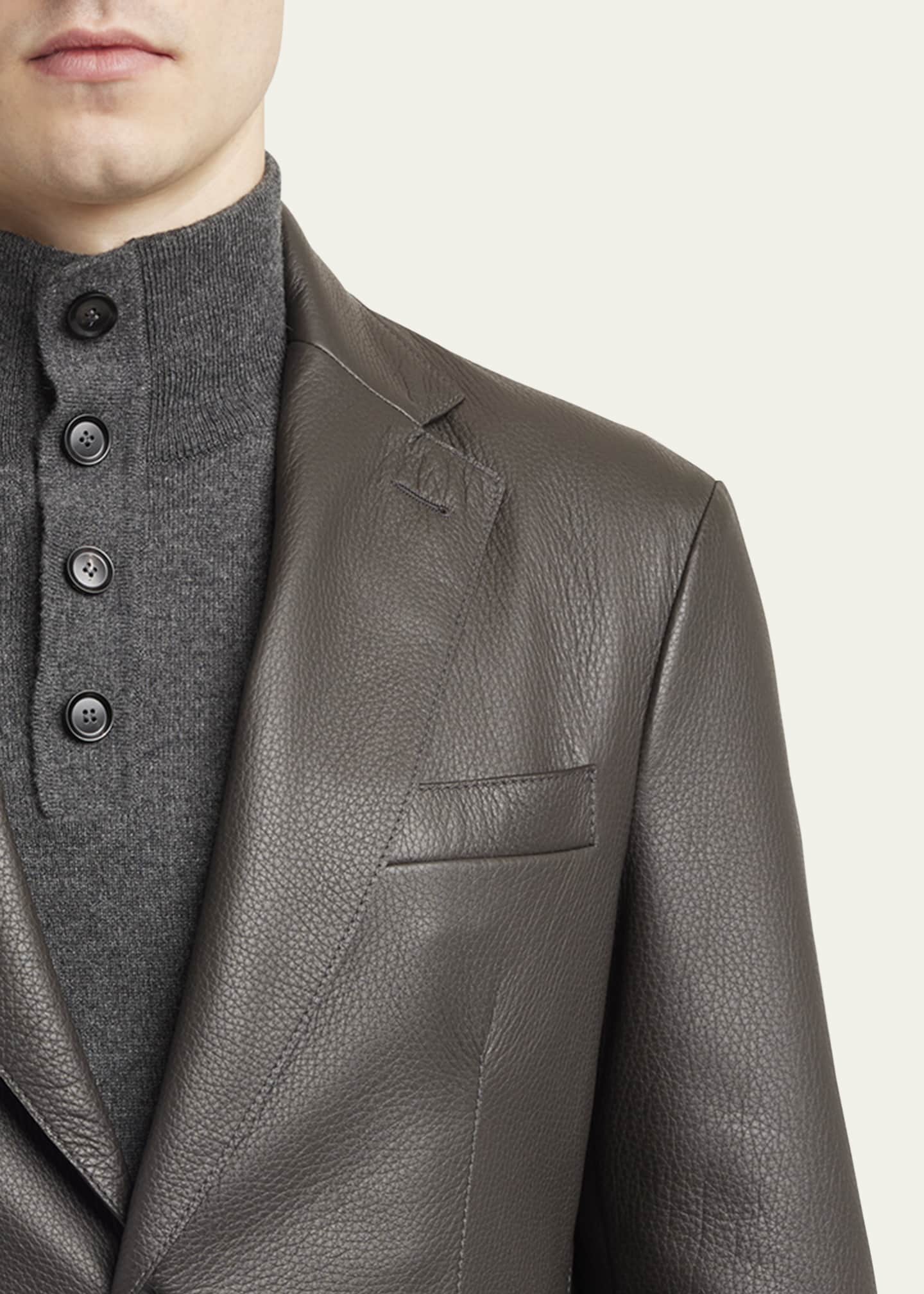 Brioni Men's Monti Deerskin Single-Breasted Blazer Image 5 of 6