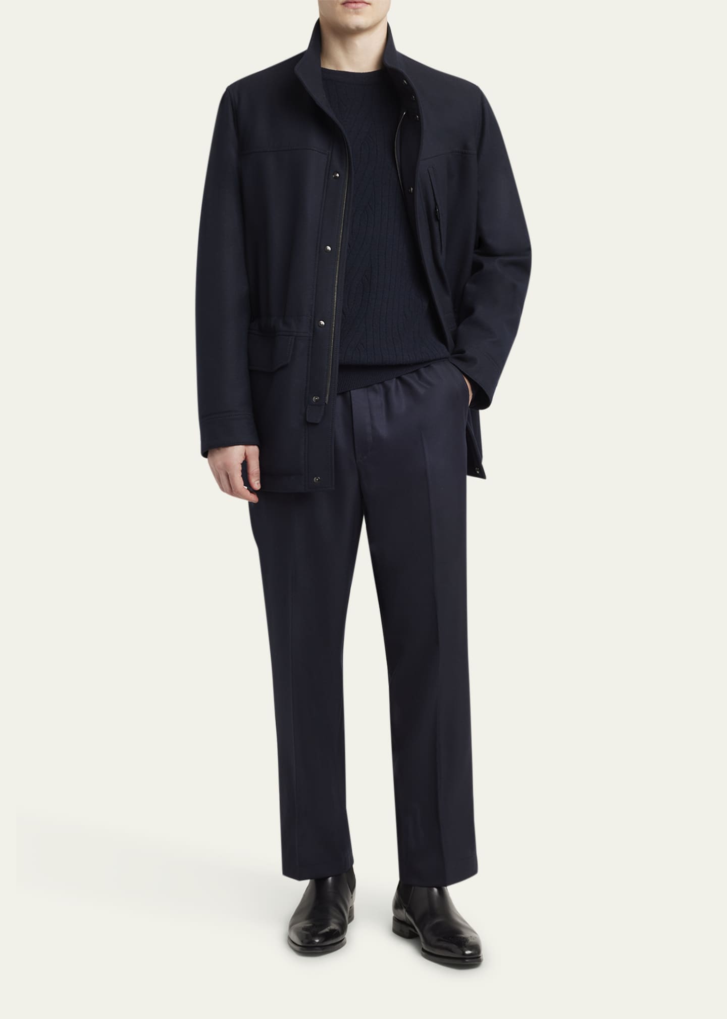 Brioni Men's Cashmere Water-Repellent Field Jacket Image 2 of 5
