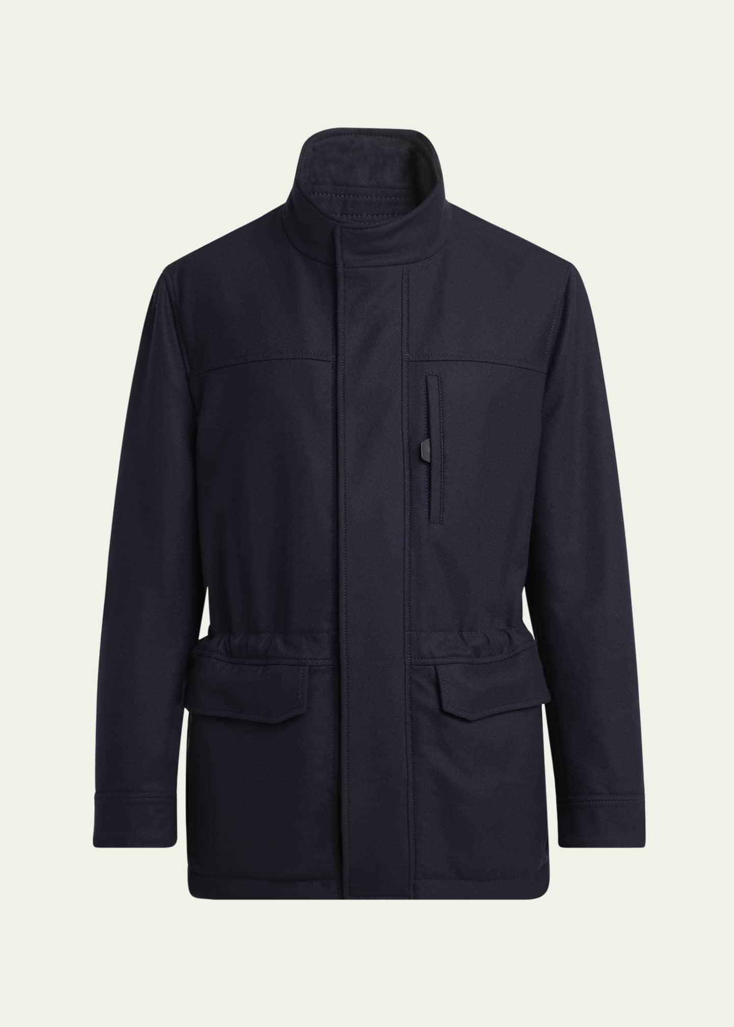 Brioni Men's Cashmere Water-Repellent Field Jacket Image 1 of 5