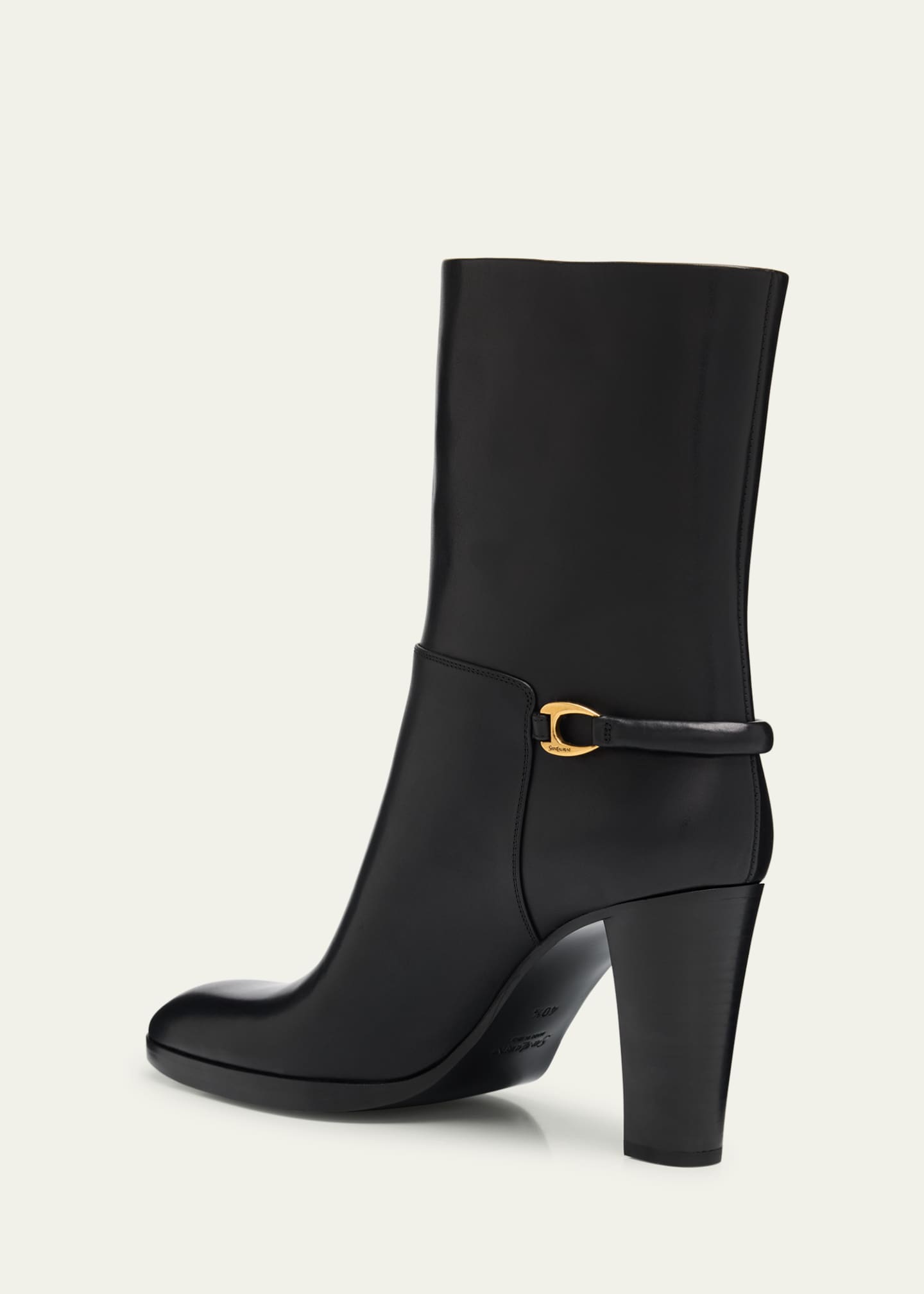 Saint Laurent Sulpice Smooth Leather Booties - Bergdorf Goodman