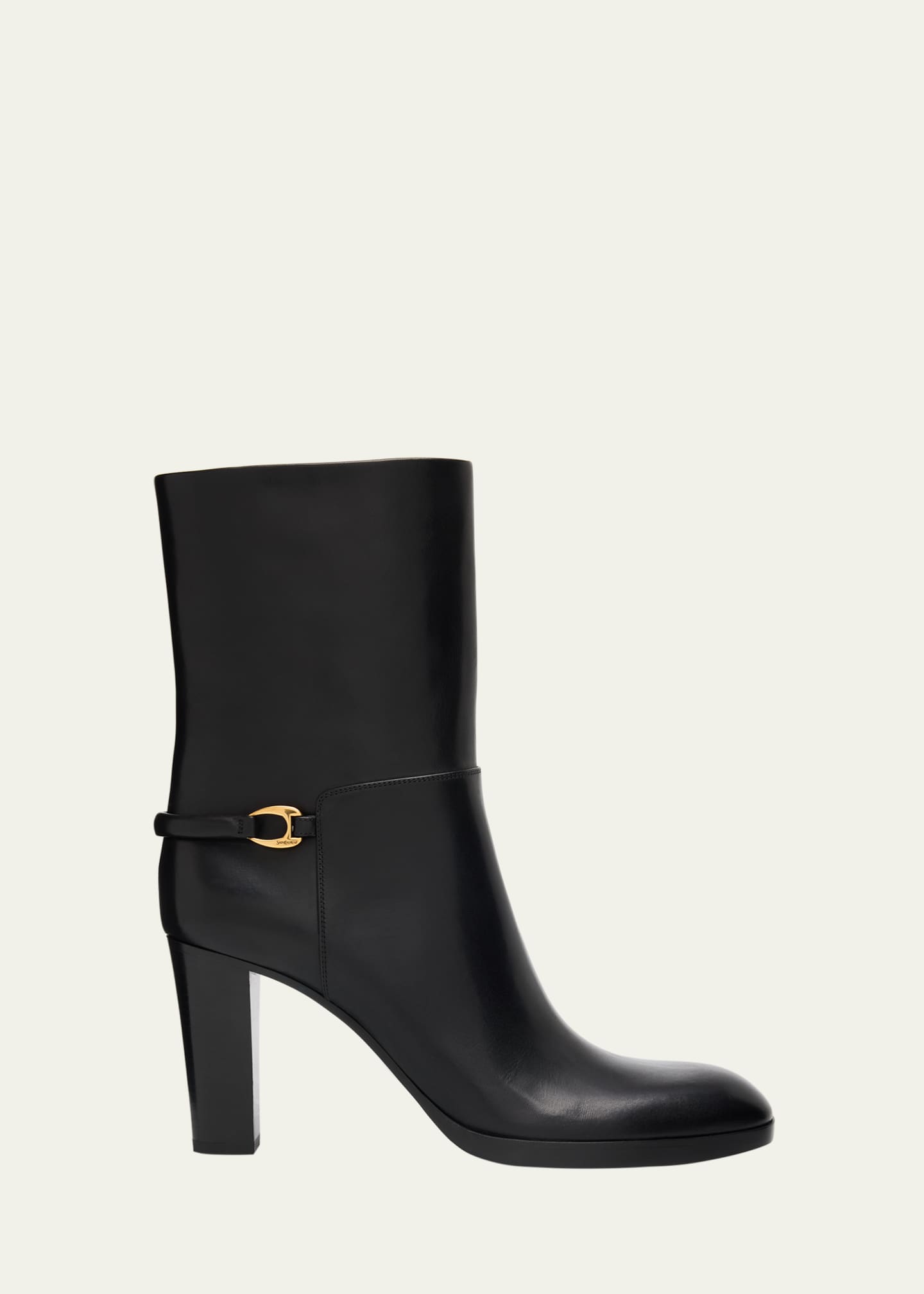 Saint Laurent Sulpice Smooth Leather Booties - Bergdorf Goodman