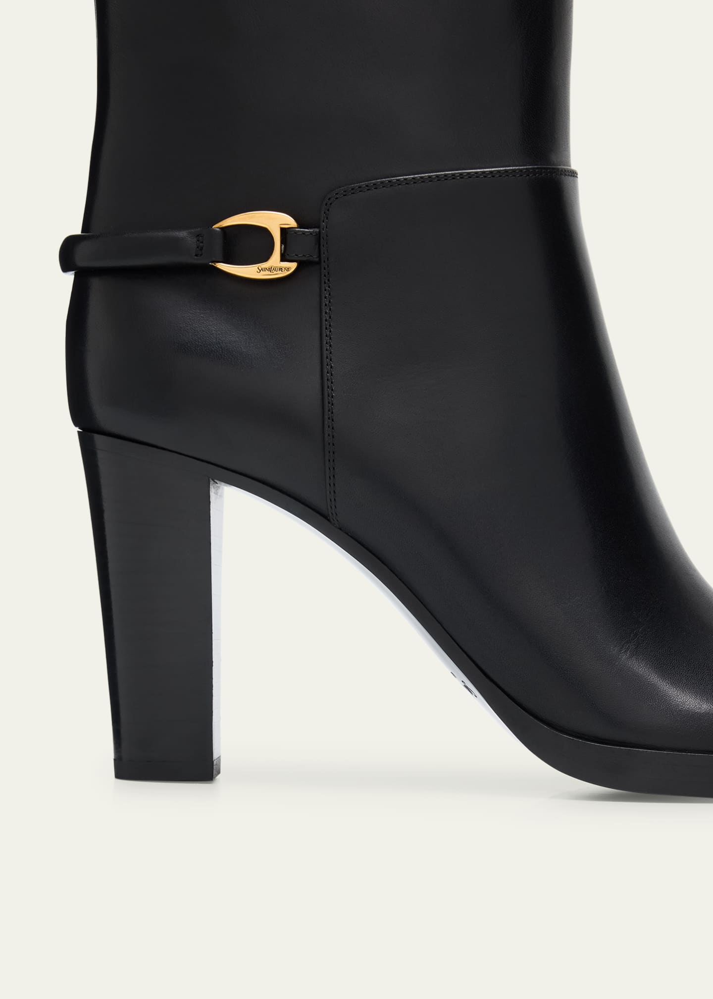 Saint Laurent Sulpice Smooth Leather Booties - Bergdorf Goodman