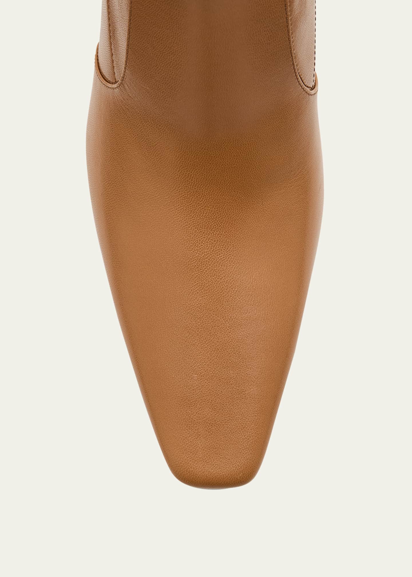 Saint Laurent Francoise Smooth Leather Knee-High Boots - Bergdorf