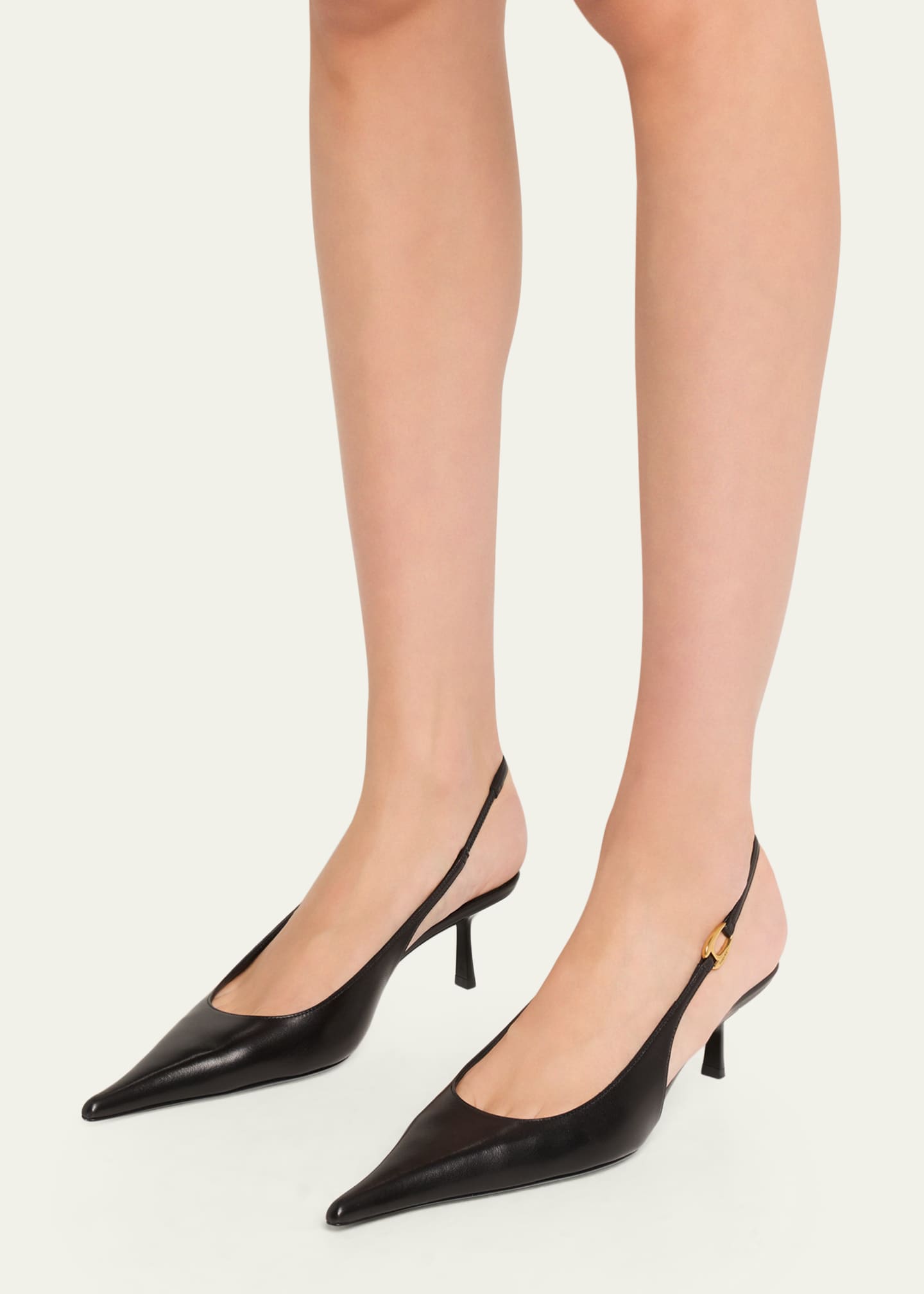Vendome Leather Slingback Pumps