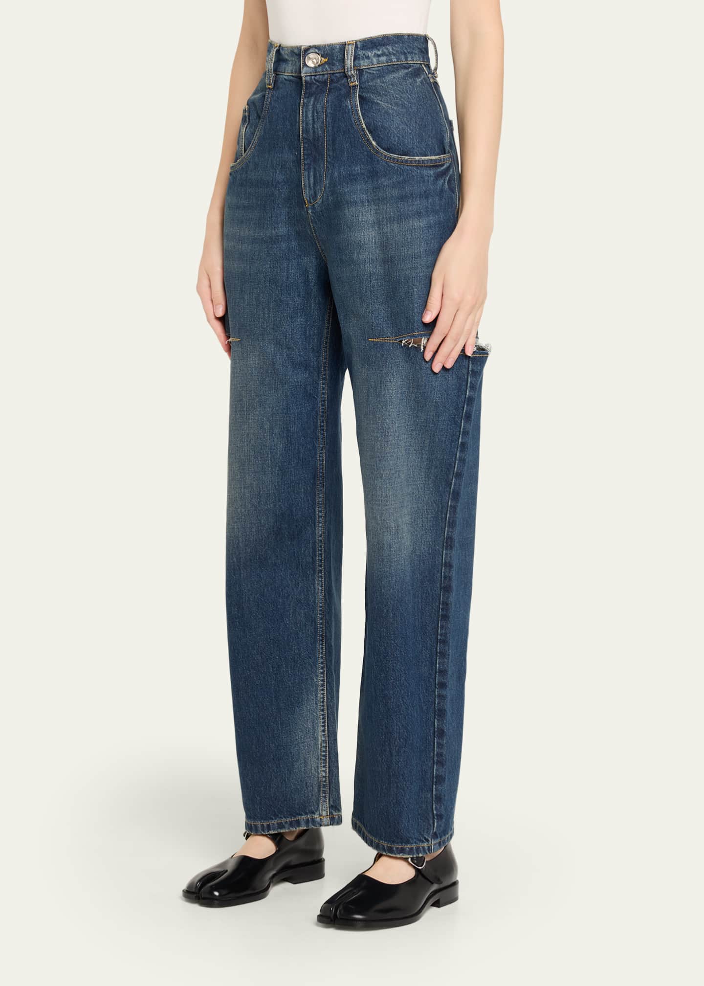 36サイズ　Maison Margiela 定番 slash denim Maison Margiela Denim Jeans with Slash Details | Shopbop