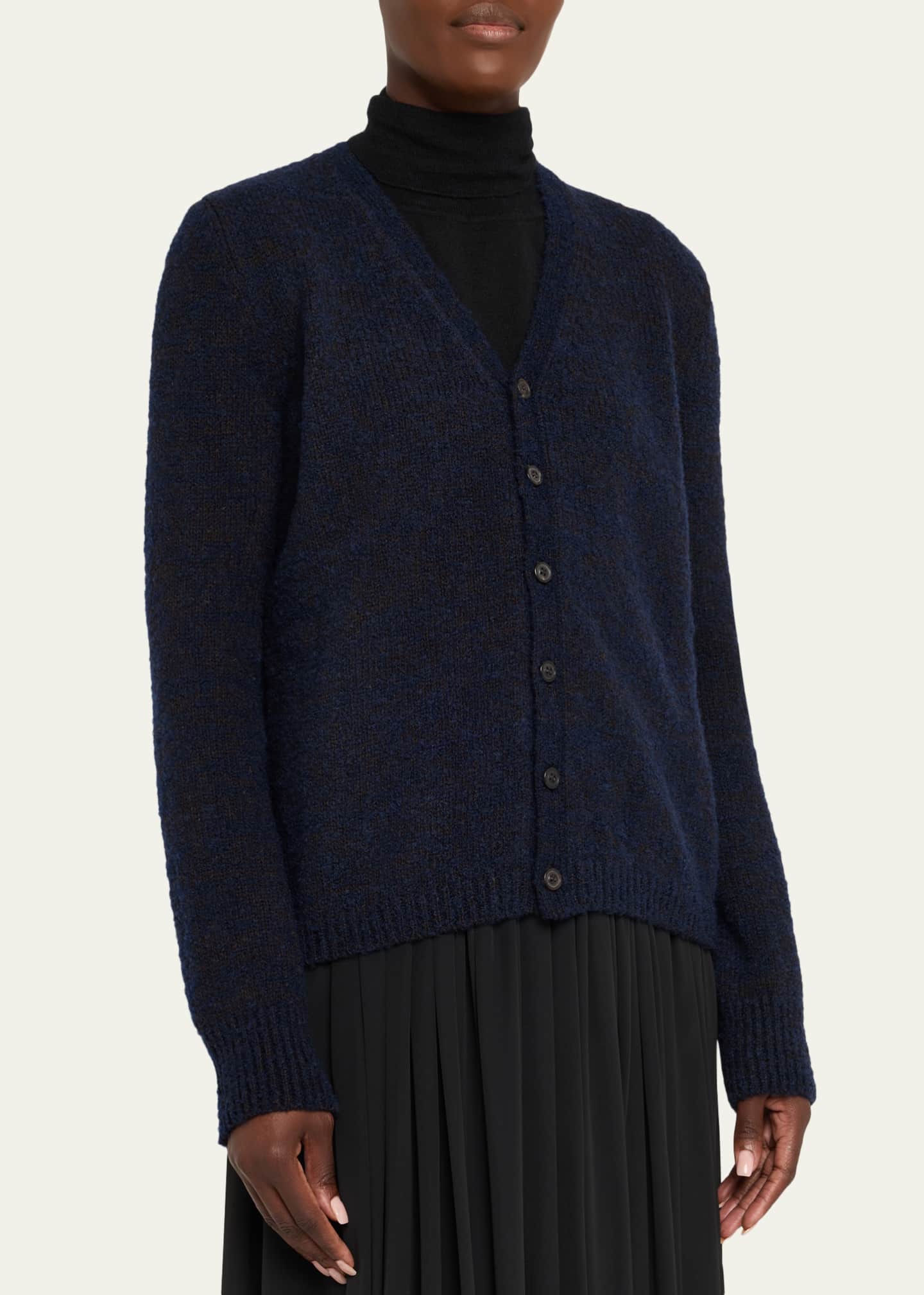 Maison Margiela Two-Toned Knit V-Neck Cardigan - Bergdorf Goodman