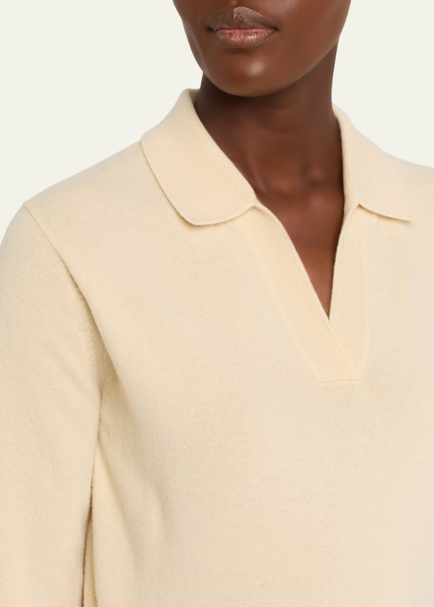 Maison Margiela V-Neck Wool Polo Sweater Image 5 of 5