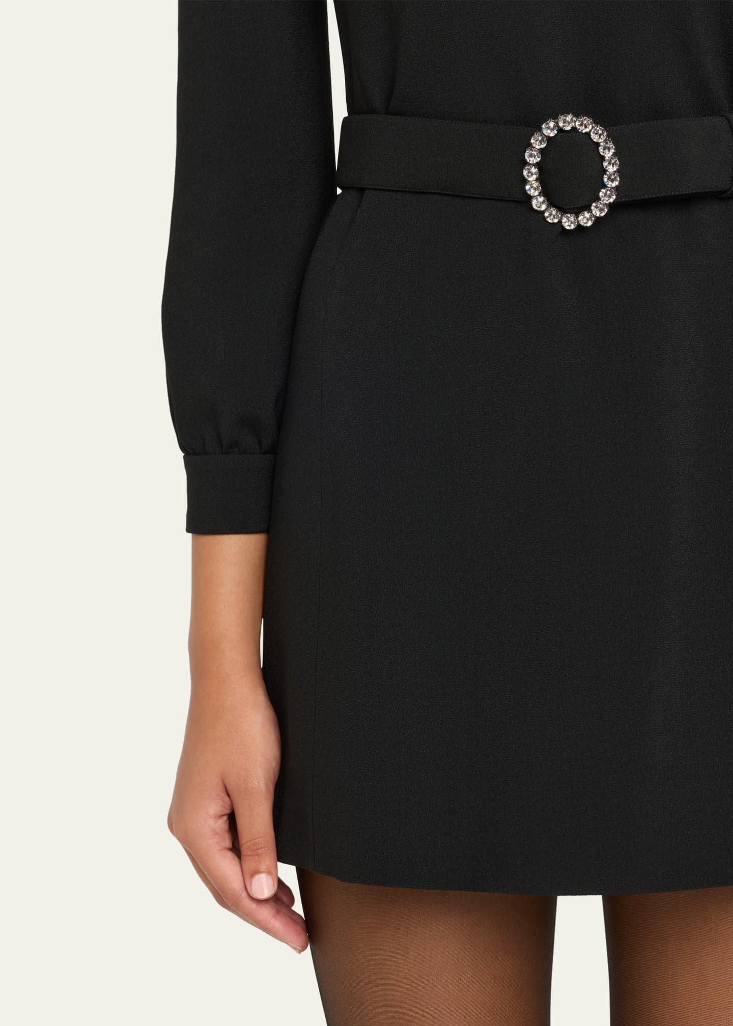 knee length dresses for ladies Black Sleeveless Mini Dress Button Front A-Line | Women's Tailored Shift  Dress for Day to Night | Structured Cotton Twill main image 0