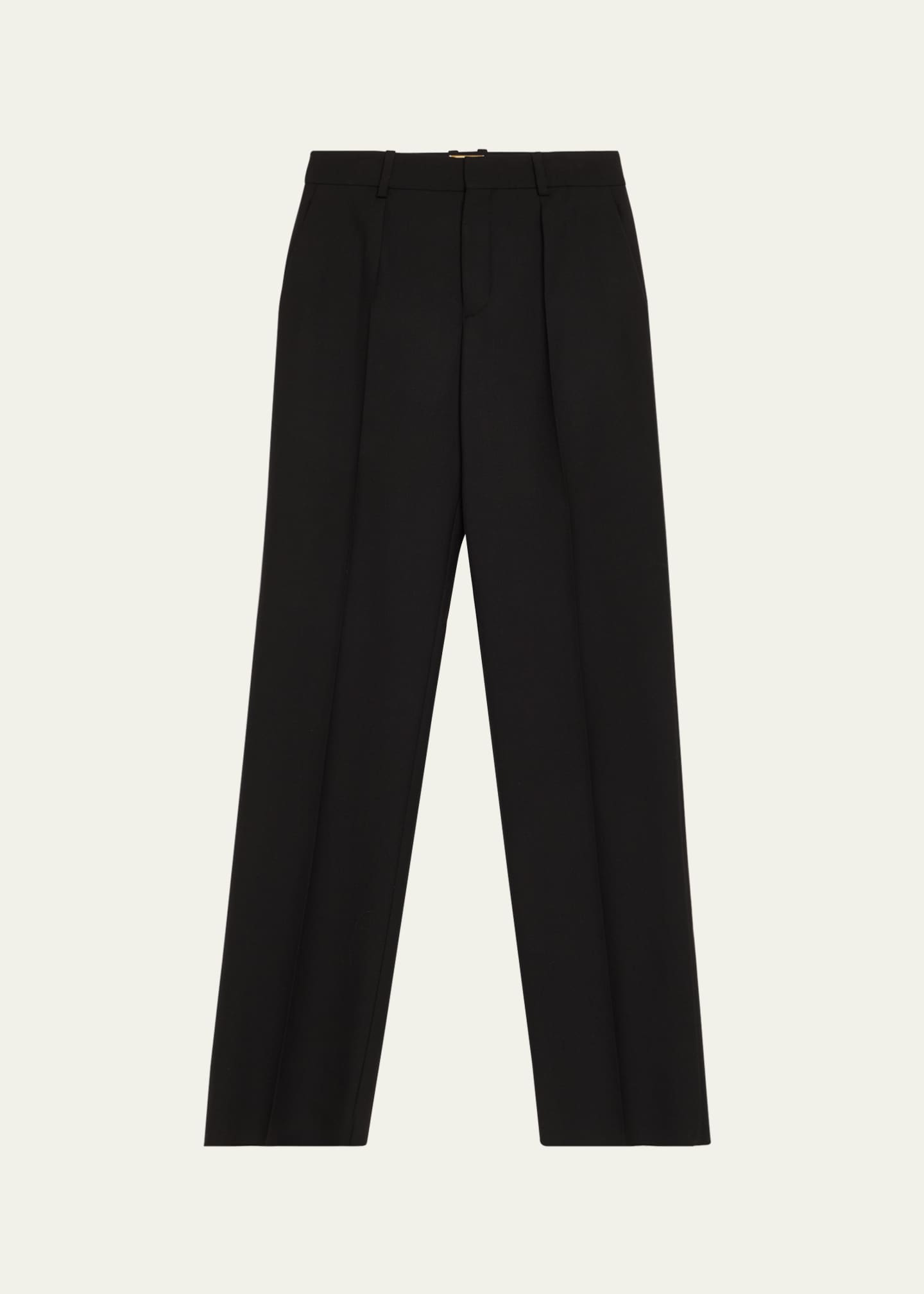 Saint Laurent Wool Straight-Leg Suiting Trousers Image 1 of 5