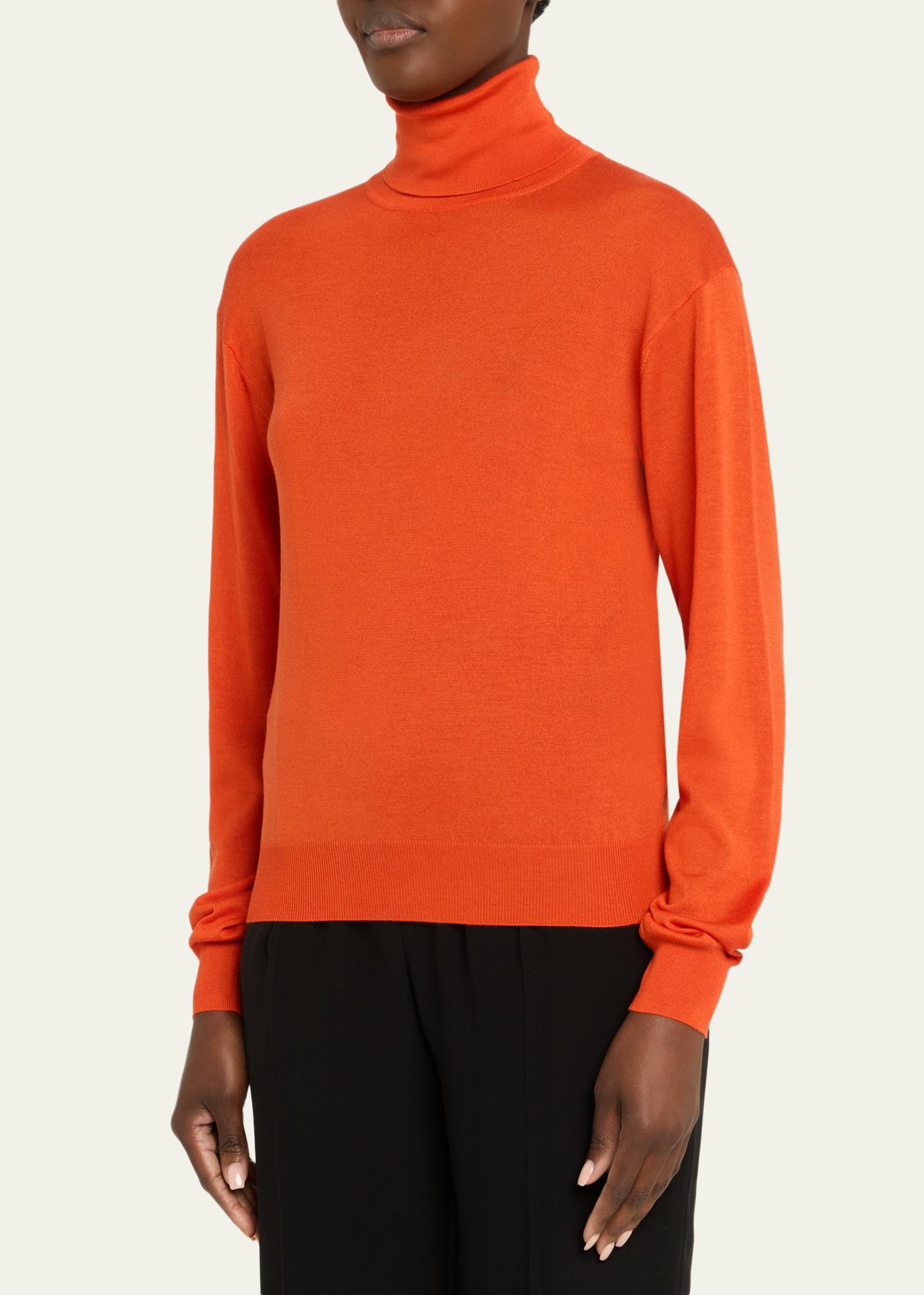 Saint Laurent Cashmere-Silk Turtleneck Sweater - Bergdorf Goodman