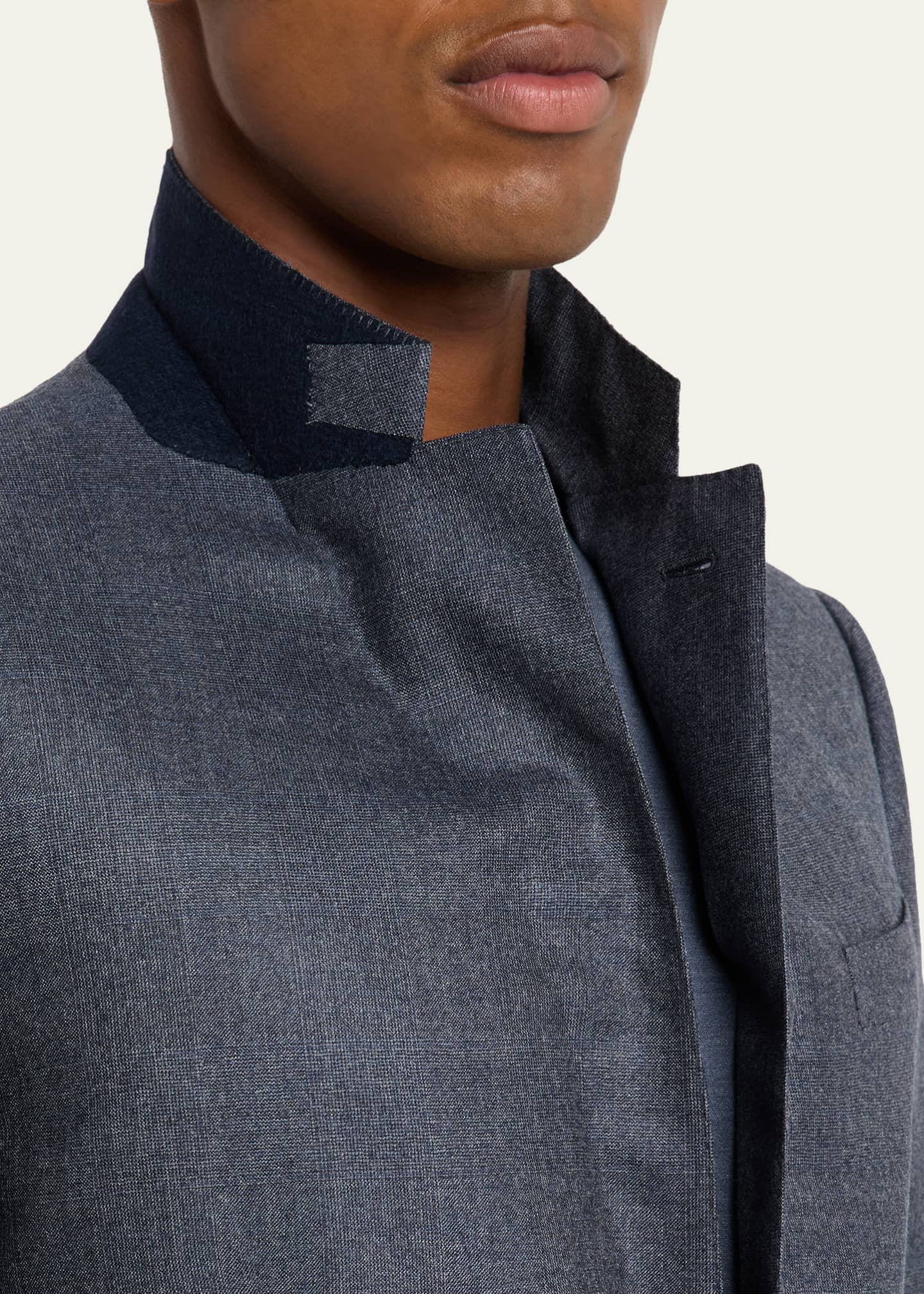 ZEGNA Men's Wool Tonal Plaid Two-Piece Suit Image 2 of 8