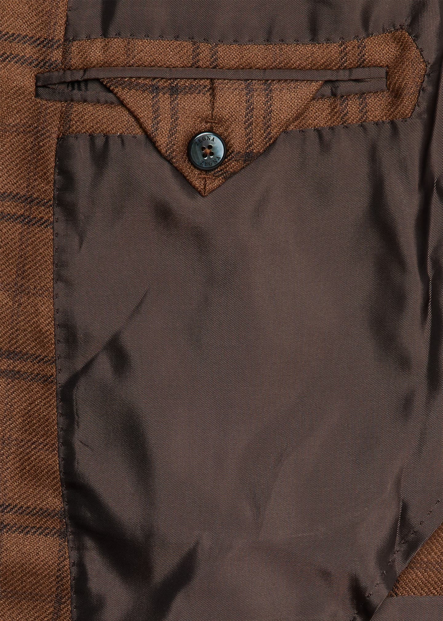 ZEGNA Men's Cashmere and Silk Plaid Single-Breasted Sport Coat Image 6 of 8