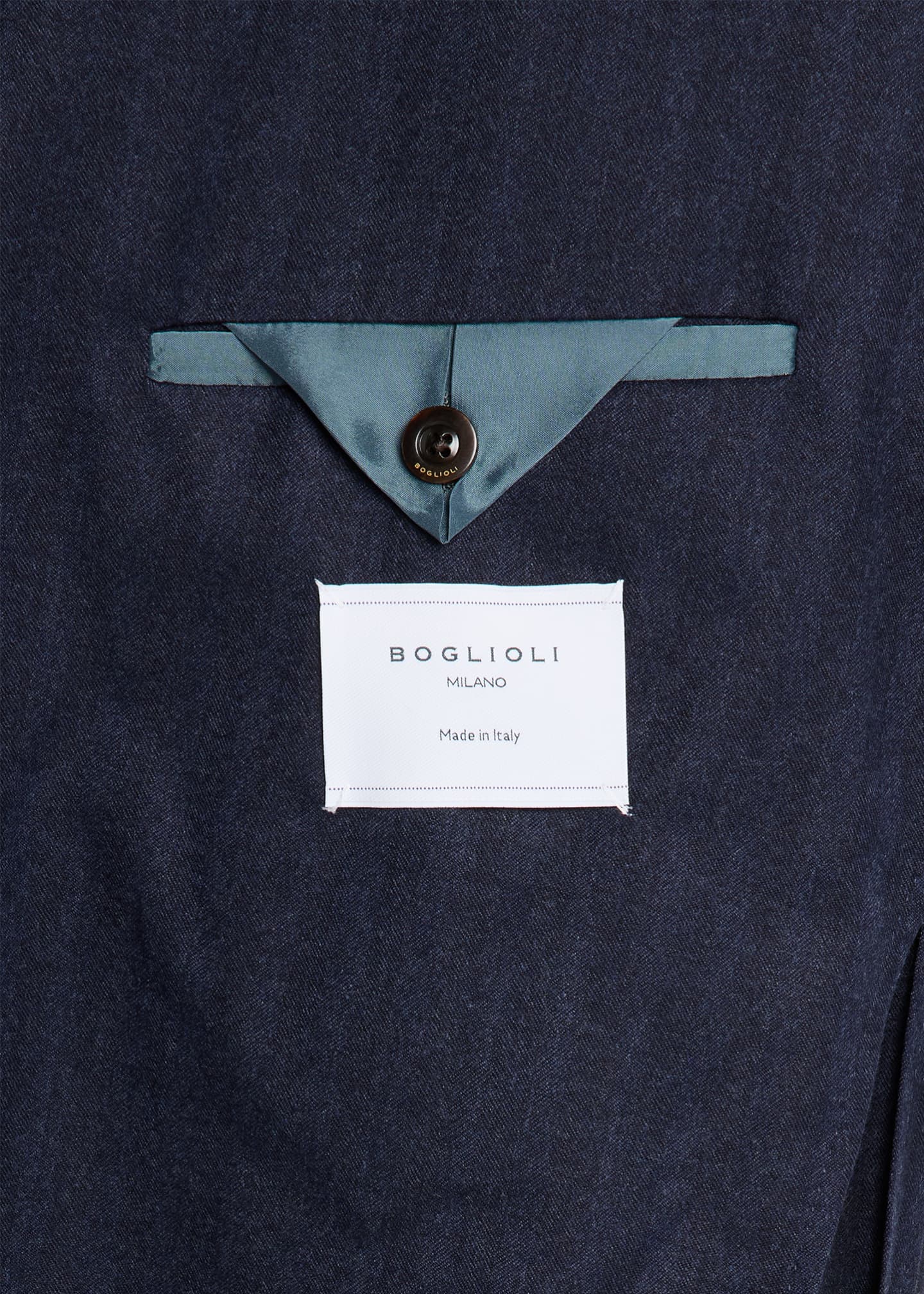 Boglioli Men's Wool and Silk Herringbone Notch-Lapel Sport Coat Image 6 of 8