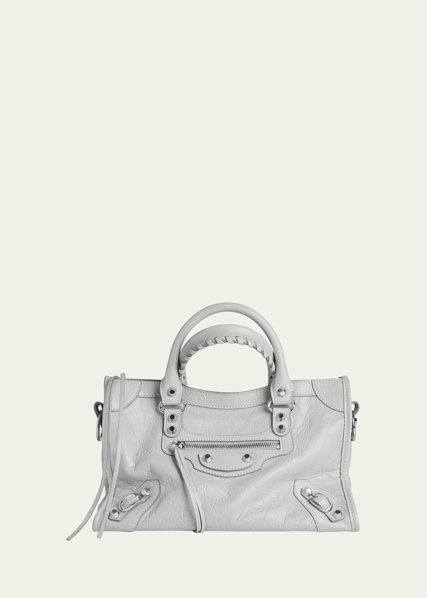 Balenciaga Le City Small Arena Leather Crossbody Bag