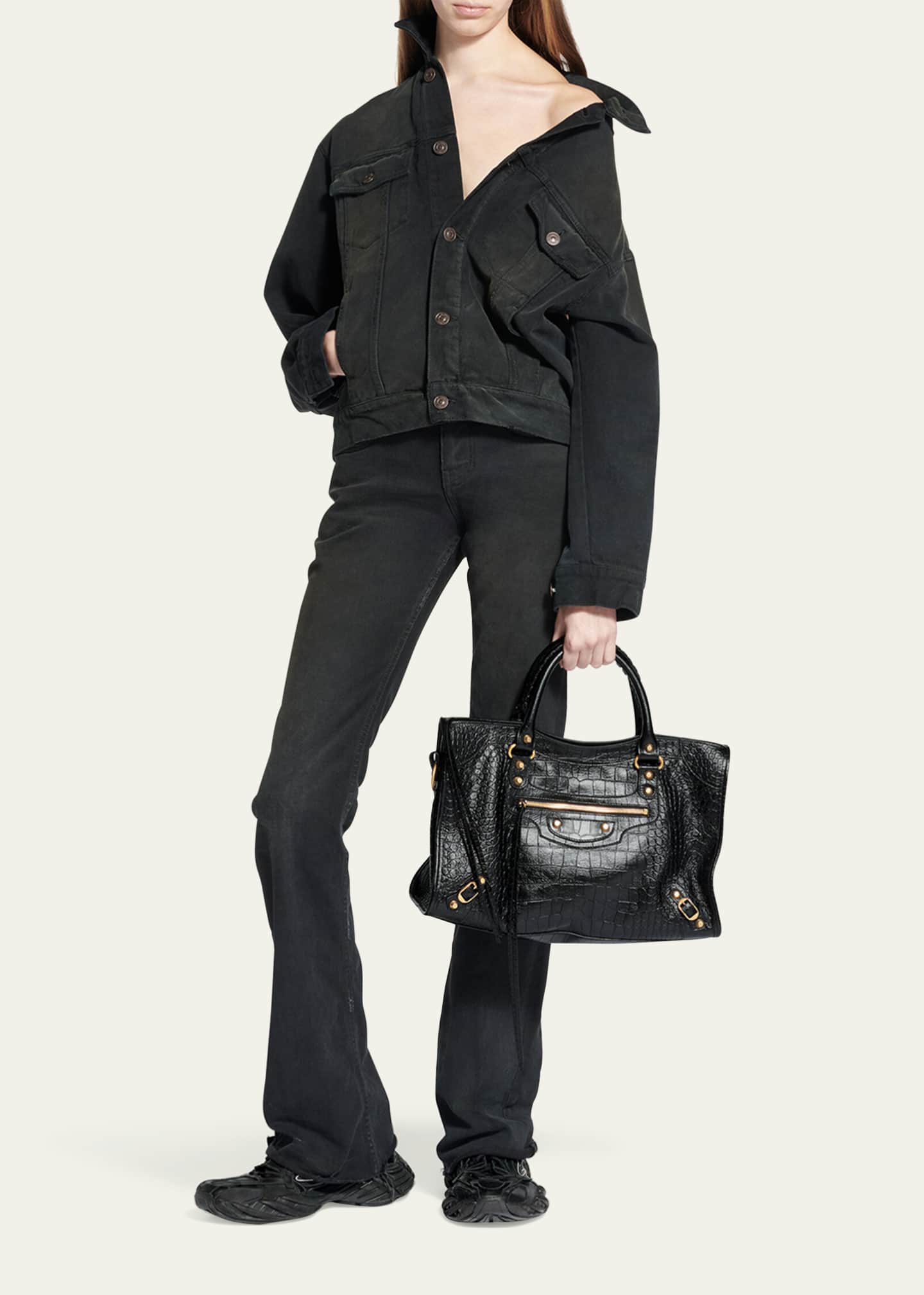 バッグ balenciaga le city medium BALENCIAGA Le City medium textured-leather tote | NET-A-PORTER