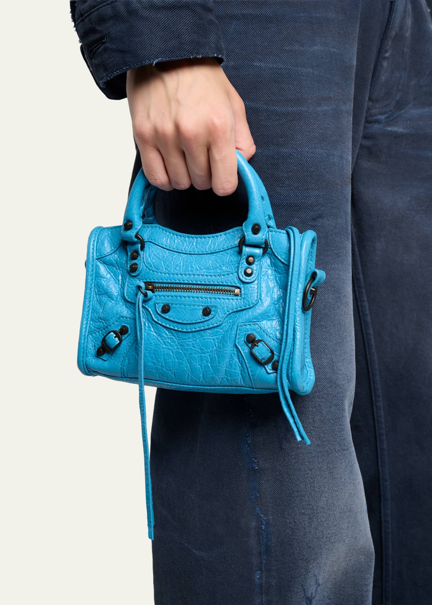 Balenciaga Le City Nano Leather Top-Handle Bag - Bergdorf Goodman