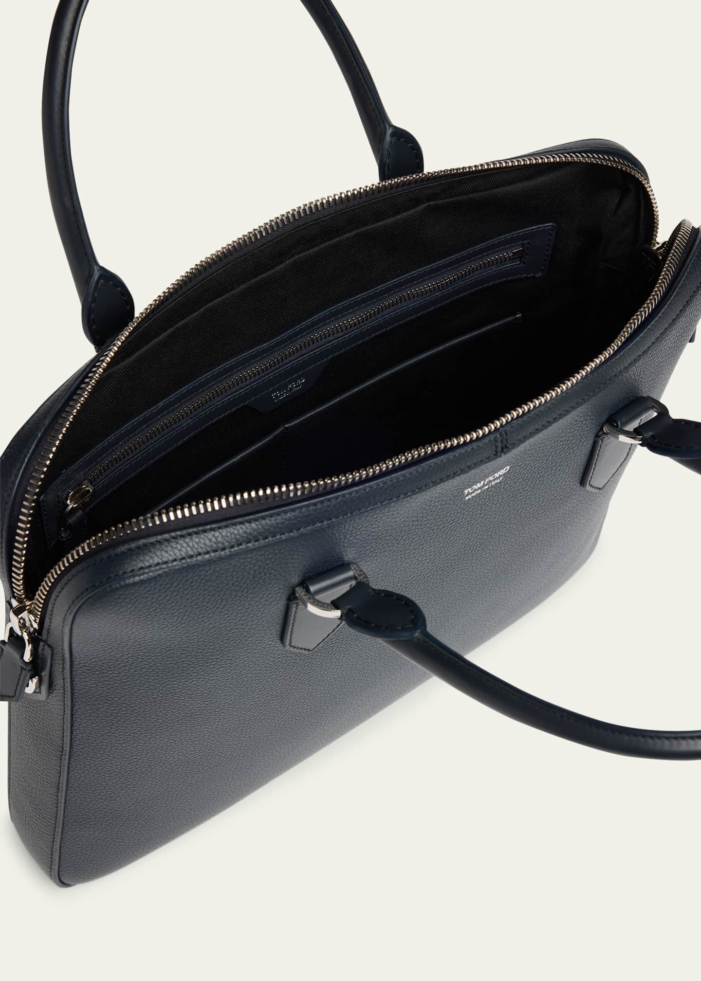 TOM FORD Men's Elliot Soft Grain Leather Briefcase Image 4 of 6