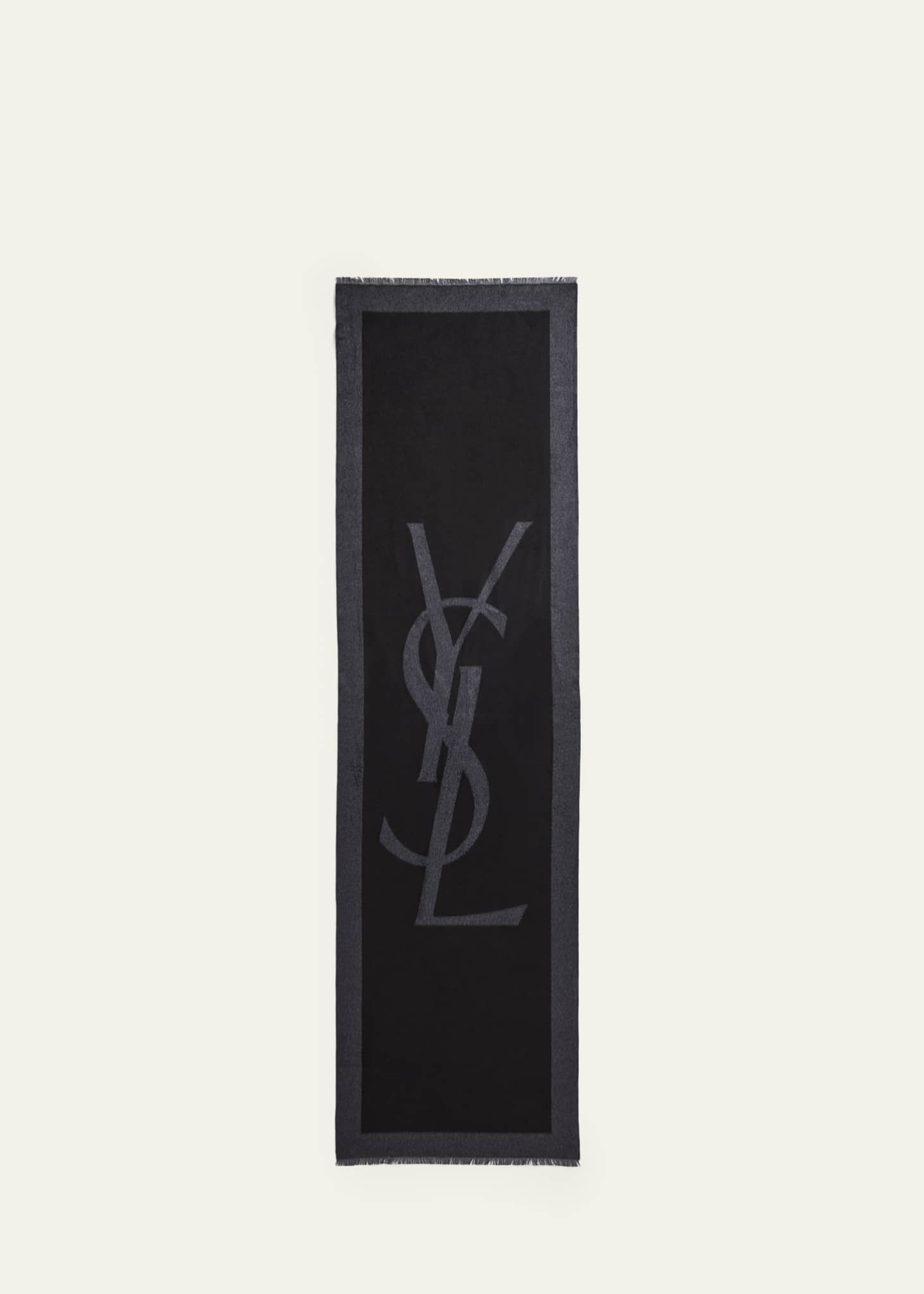 Saint Laurent YSL Large Silk Scarf Image 5 of 5