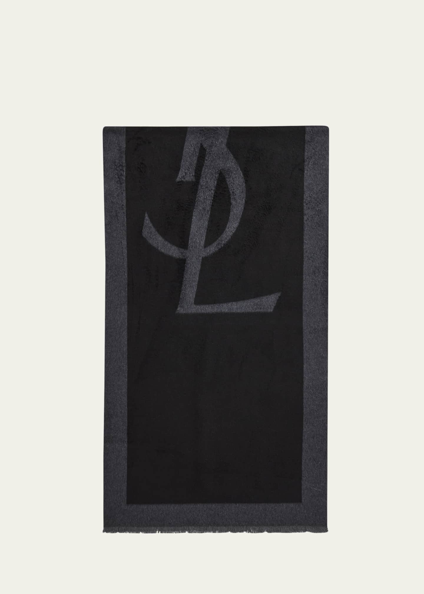 Saint Laurent YSL Large Silk Scarf Image 1 of 5