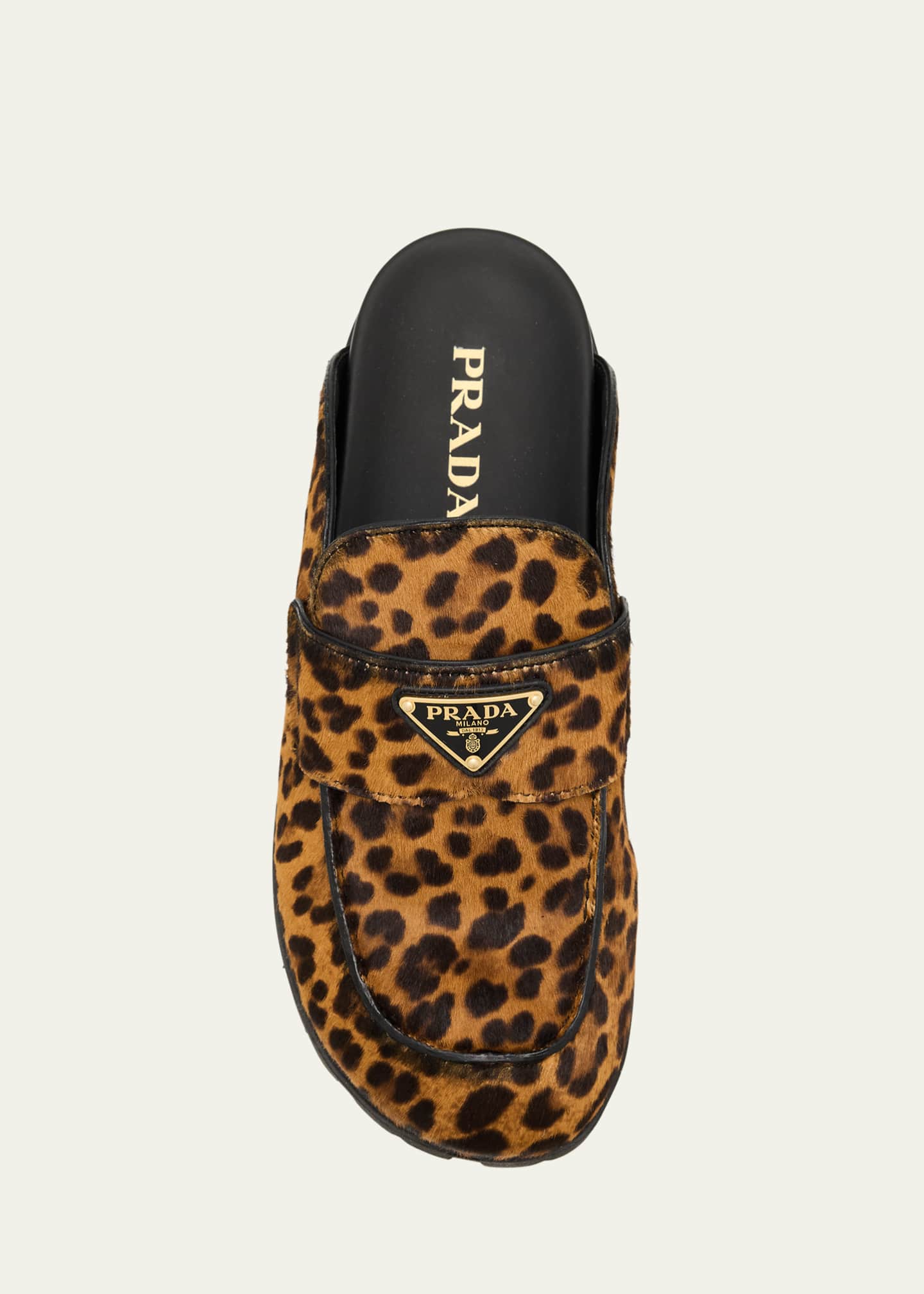 【関税&送料込】Prada Printed Calf Hair Slippers Prada Printed Calf Hair Slippers | italist