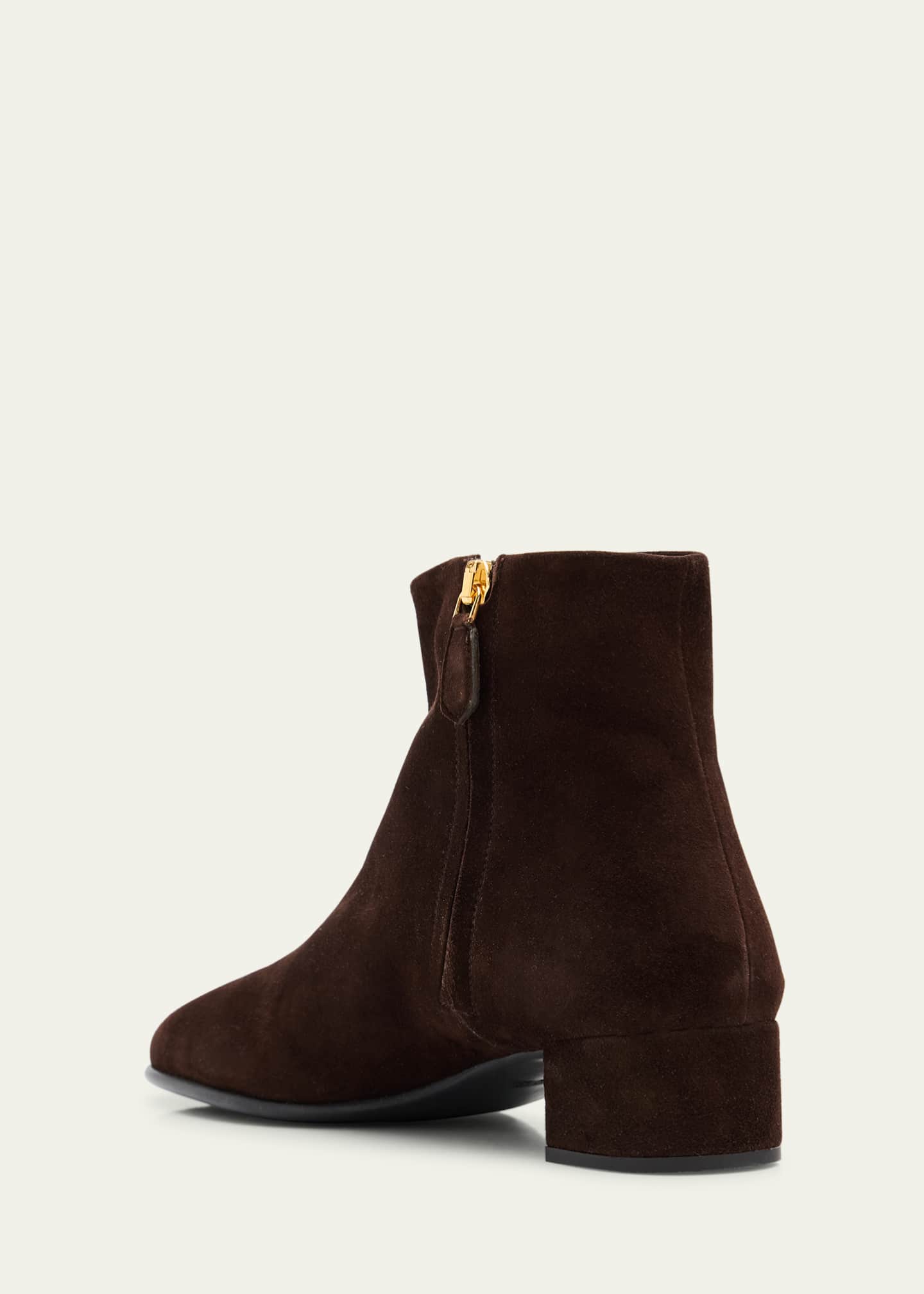 Prada Suede Ankle Booties Image 4 of 6