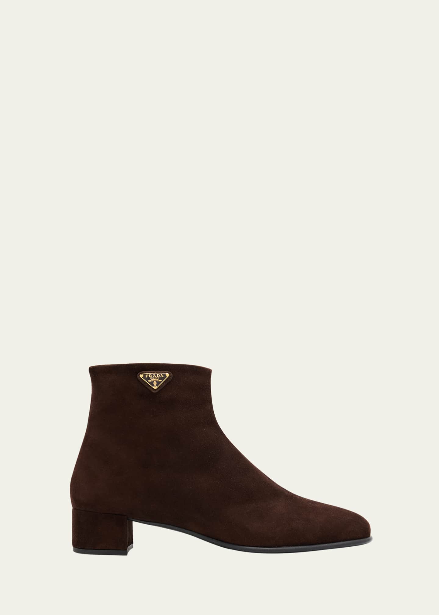Prada Suede Ankle Booties Image 1 of 6