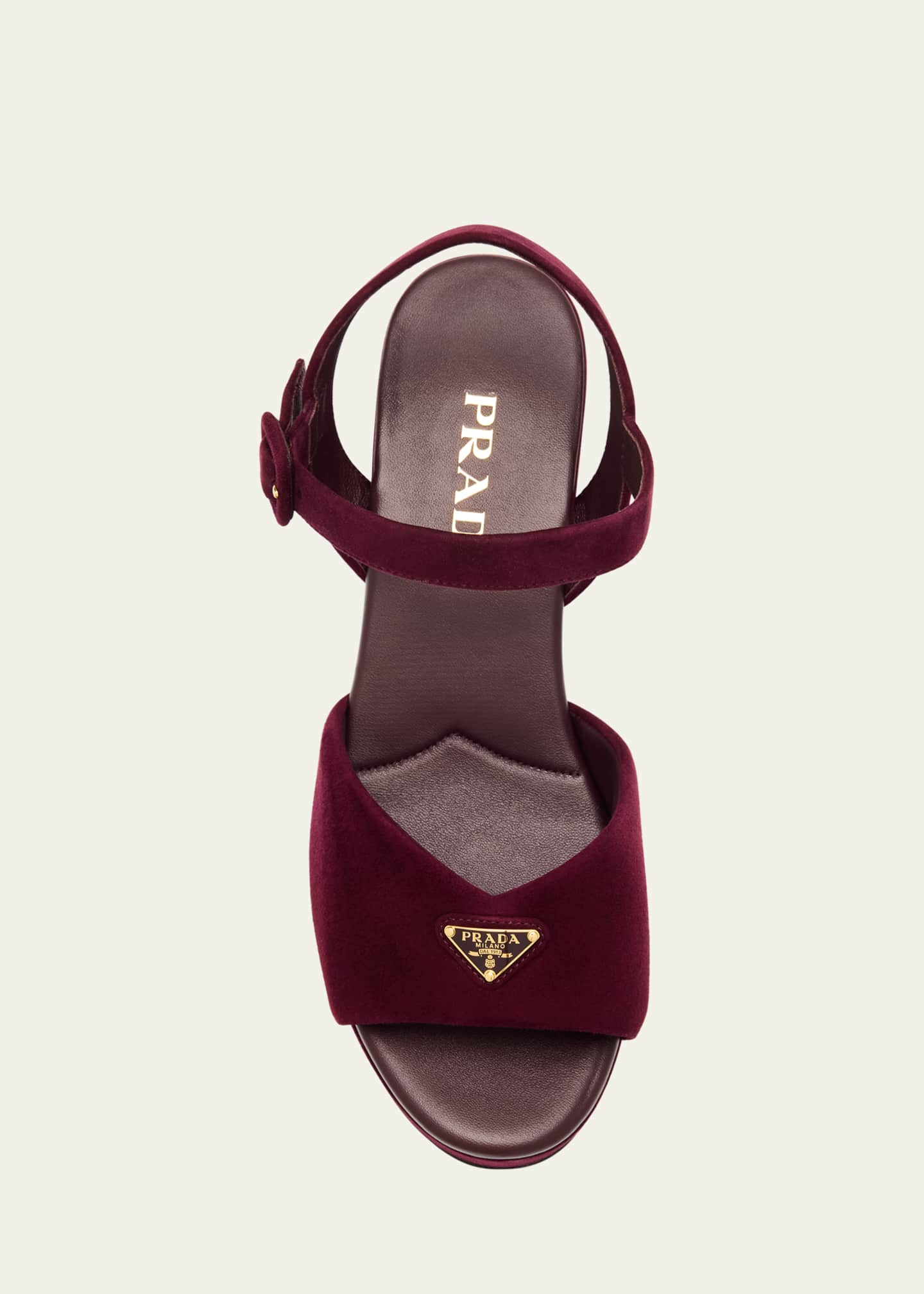 【PRADA】LOGO SANDALS Prada Monolith Quilted Leather Sandals | Black | FARFETCH