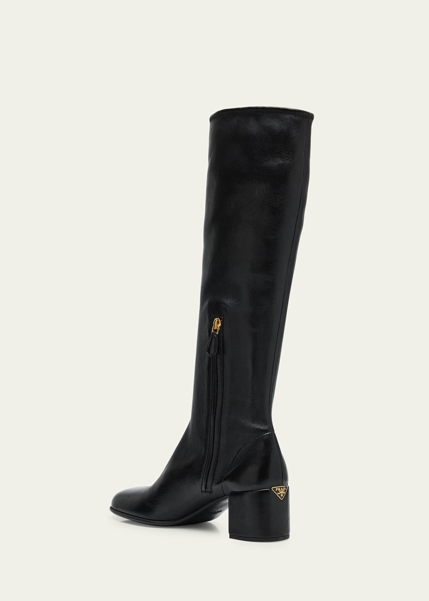 Prada Nappa Stretch Leather Knee-High Boots - Bergdorf Goodman