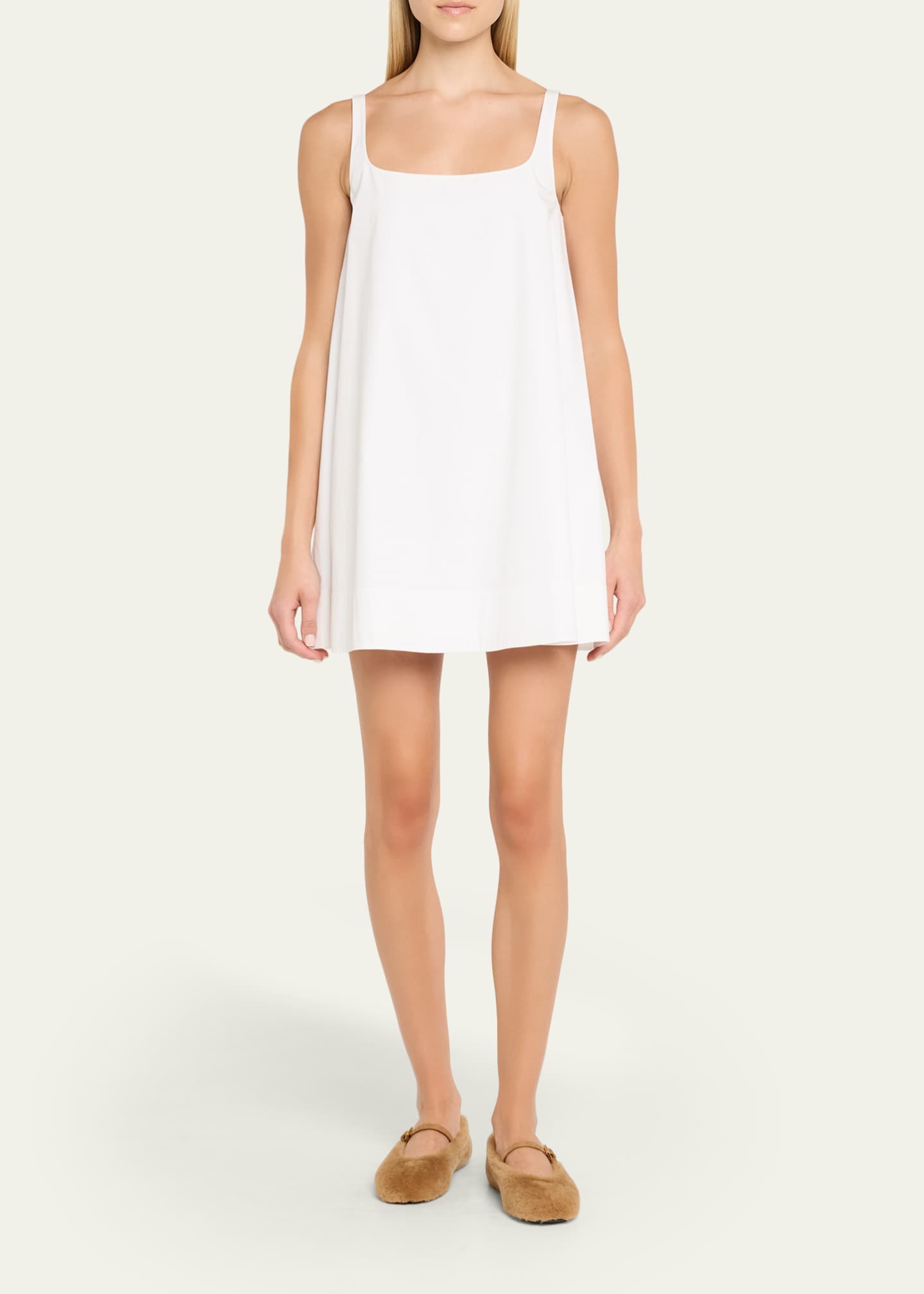 Shearling Mary Jane Ballerina Flats