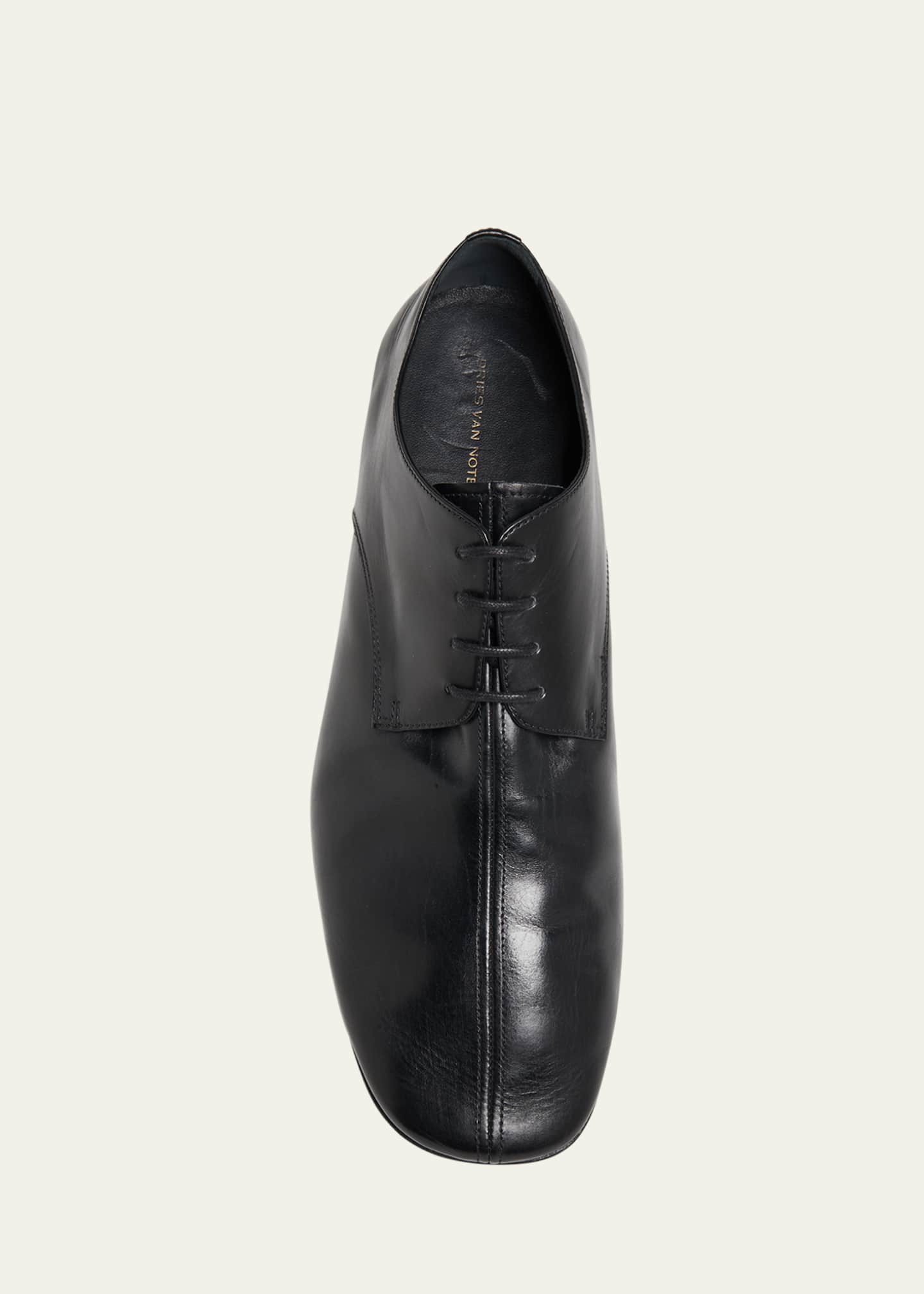 Dries Van Noten Men's Minimal Leather Derby Shoes Image 6 of 6