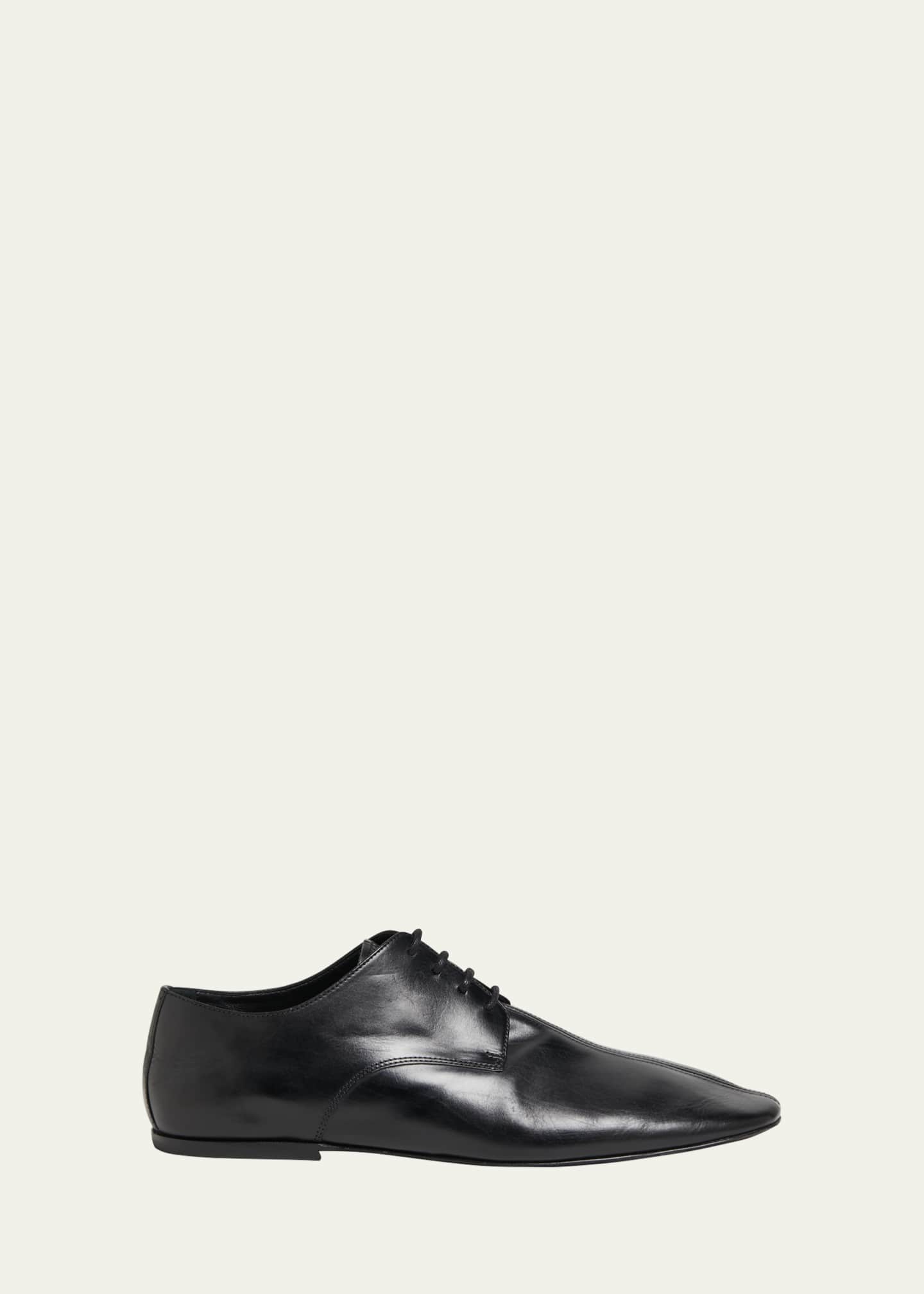 Dries Van Noten Men's Minimal Leather Derby Shoes Image 1 of 6