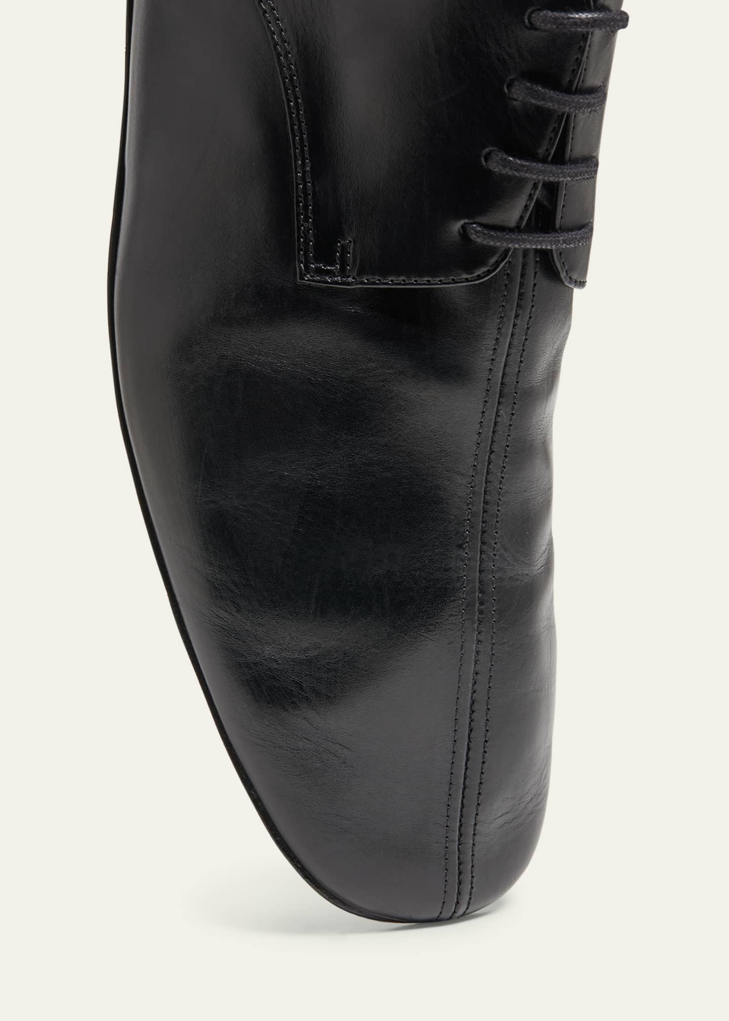 Dries Van Noten Men's Minimal Leather Derby Shoes Image 5 of 6