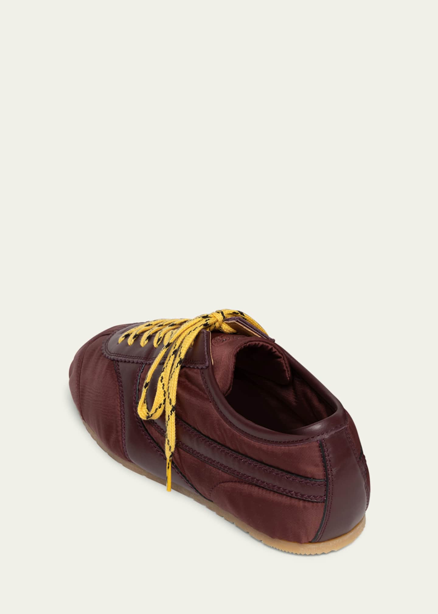 Dries Van Noten Men's Nylon and Leather Low-Top Sneakers Image 2 of 2