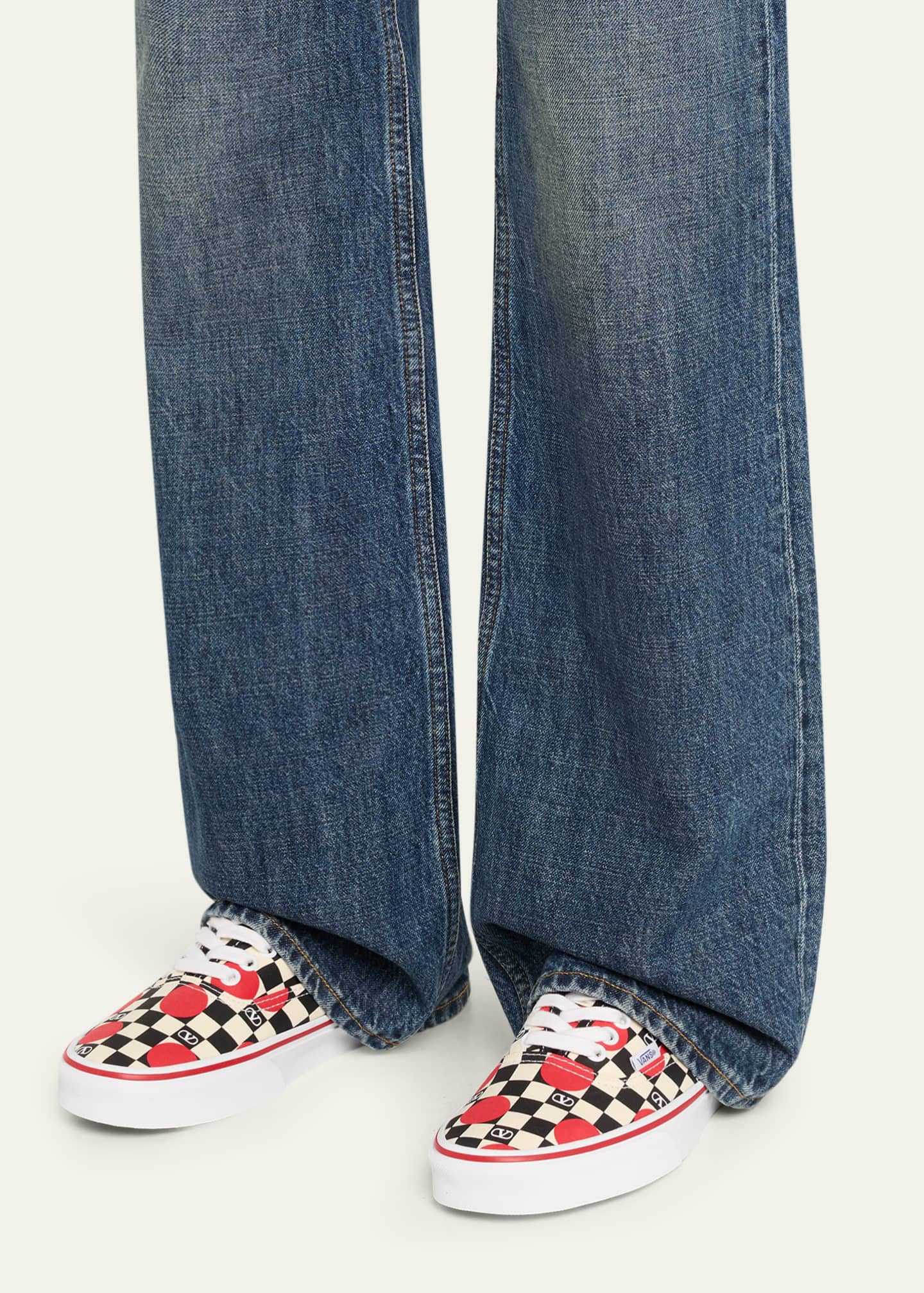 Valentino Garavani x Vans Authentic Checkered VLogo Sneakers