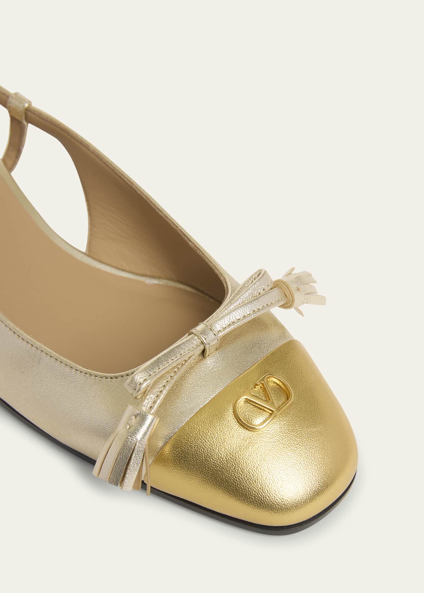 Valentino Garavani Valet Du Roi VLogo Metallic Leather