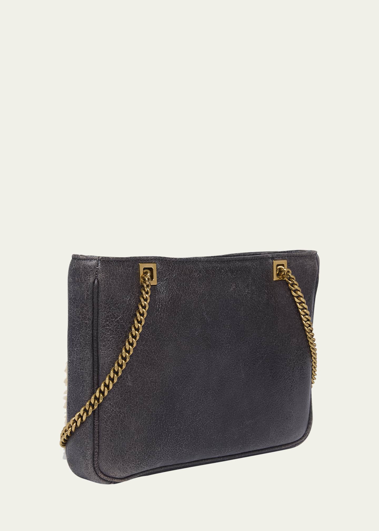 Valentino Garavani Viva Superstar Small Shearling VLogo Tote Bag