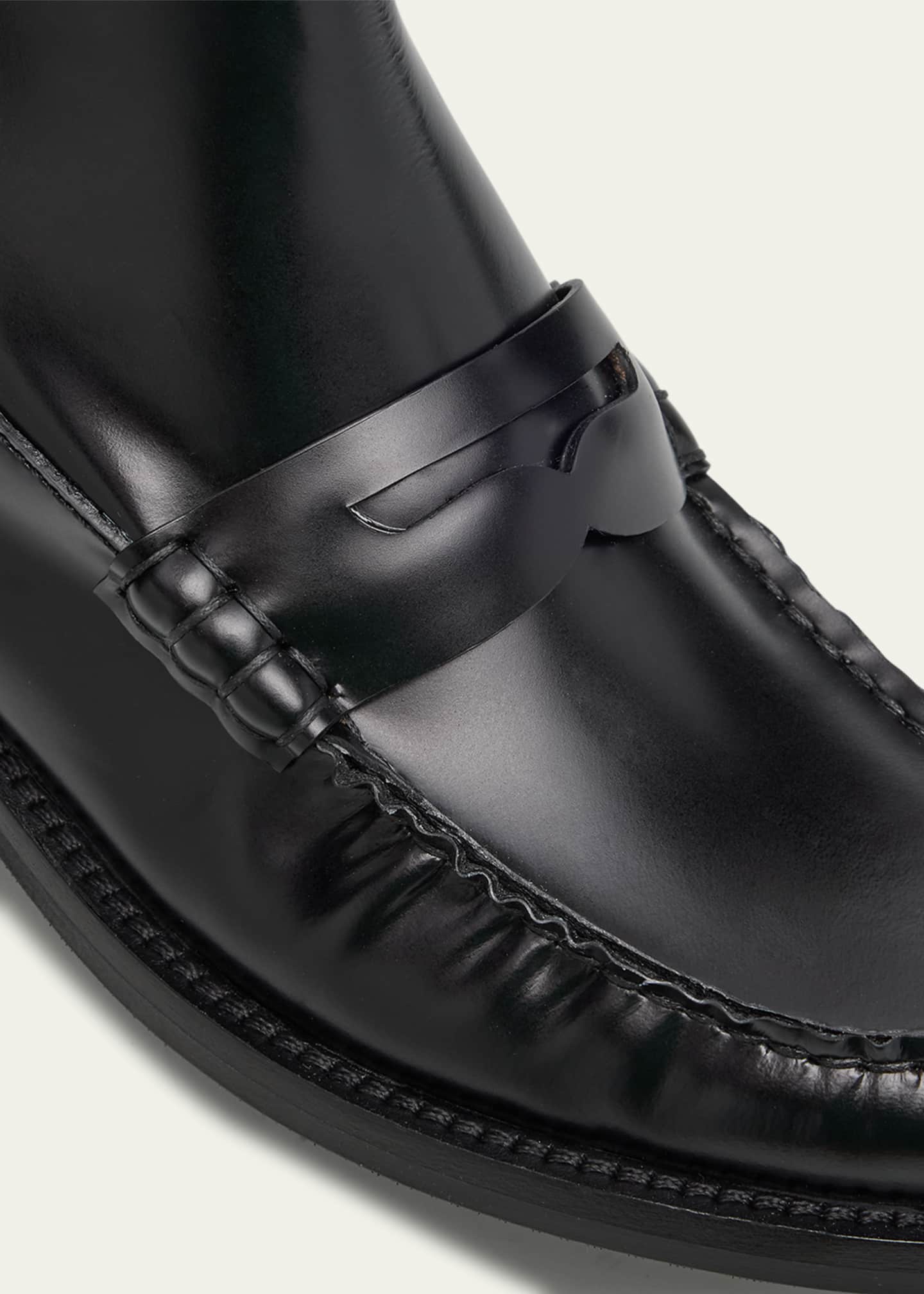 Prada Spazzolato Leather Knee-High Boots Image 5 of 6