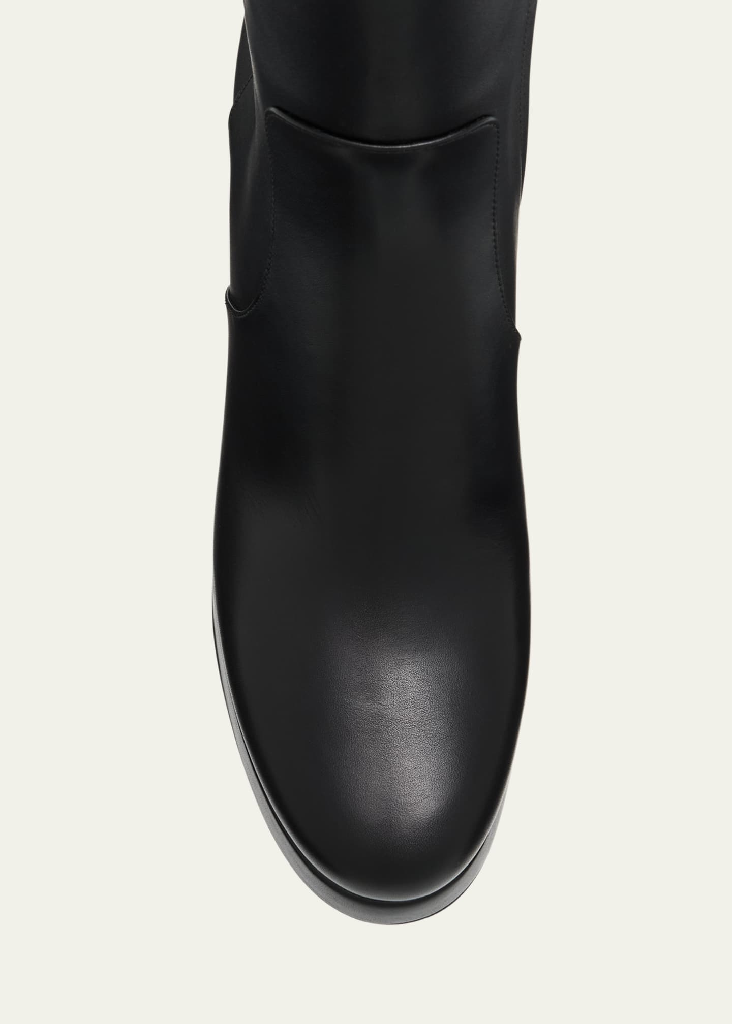 Valentino Garavani 90mm Fawcette Platform Leather Knee-High Boots