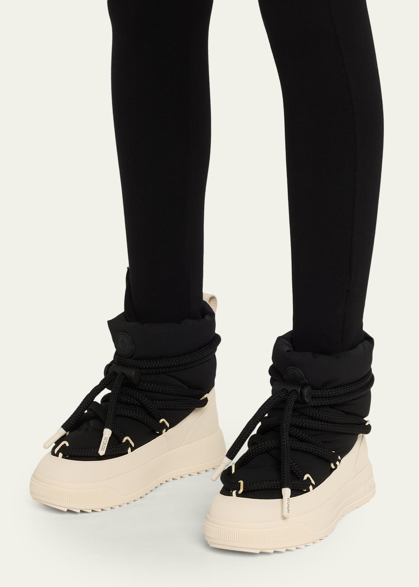 MONCLER ブーツ 37 Black Moon Boot x Moncler Grenoble Icon Low Snow